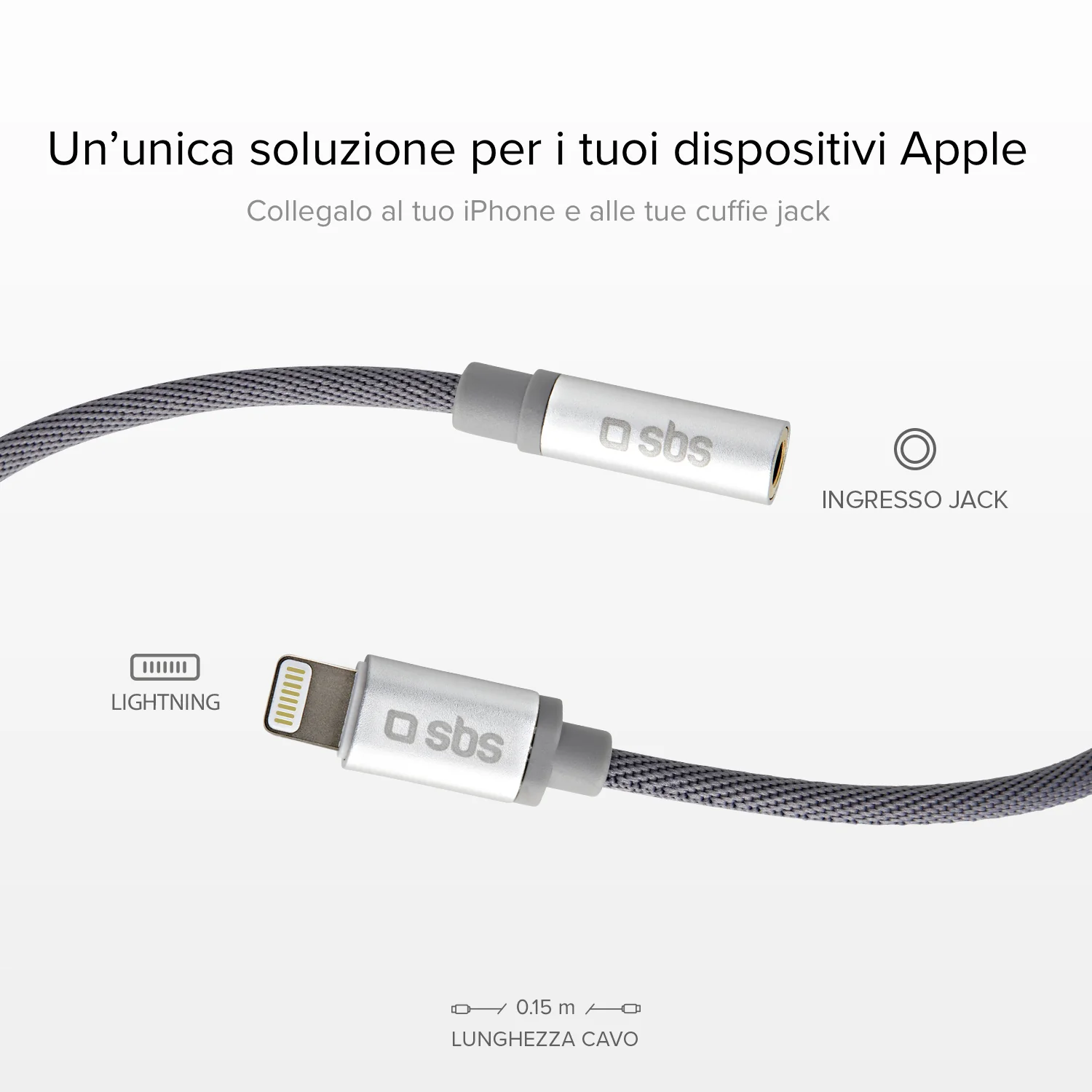 Adattatore Lightning maschio – jack femmina - Image 3