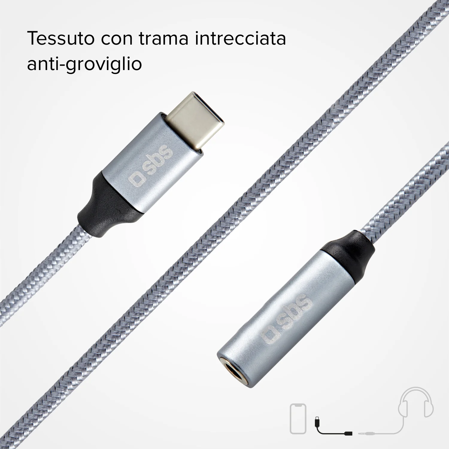 Adattatore per smartphone Type-C maschio – jack femmina - Image 5