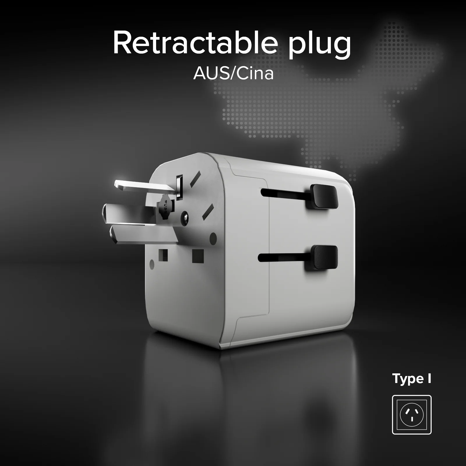 Adattatore universale da viaggio 2500w con spine internazionali Regno Unito, Americhe, Asia - Image 6