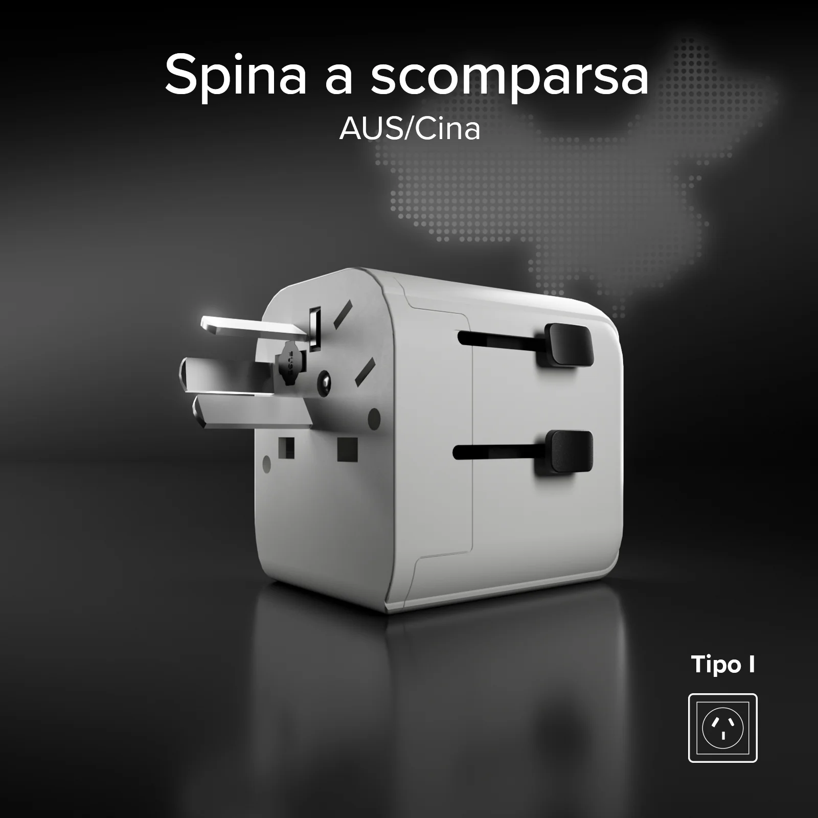 Adattatore universale da viaggio 2500w con spine internazionali Regno Unito, Americhe, Asia - Image 7