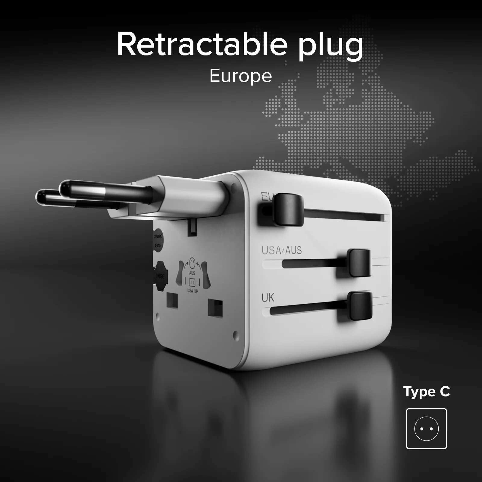 Adattatore universale con spine internazionali 2500w - Image 10