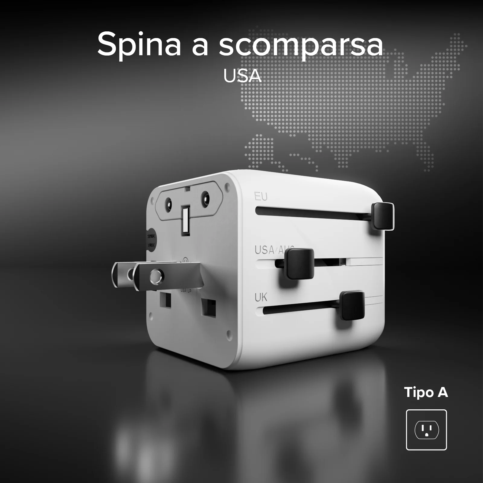 Adattatore universale con spine internazionali 2500w - Image 13