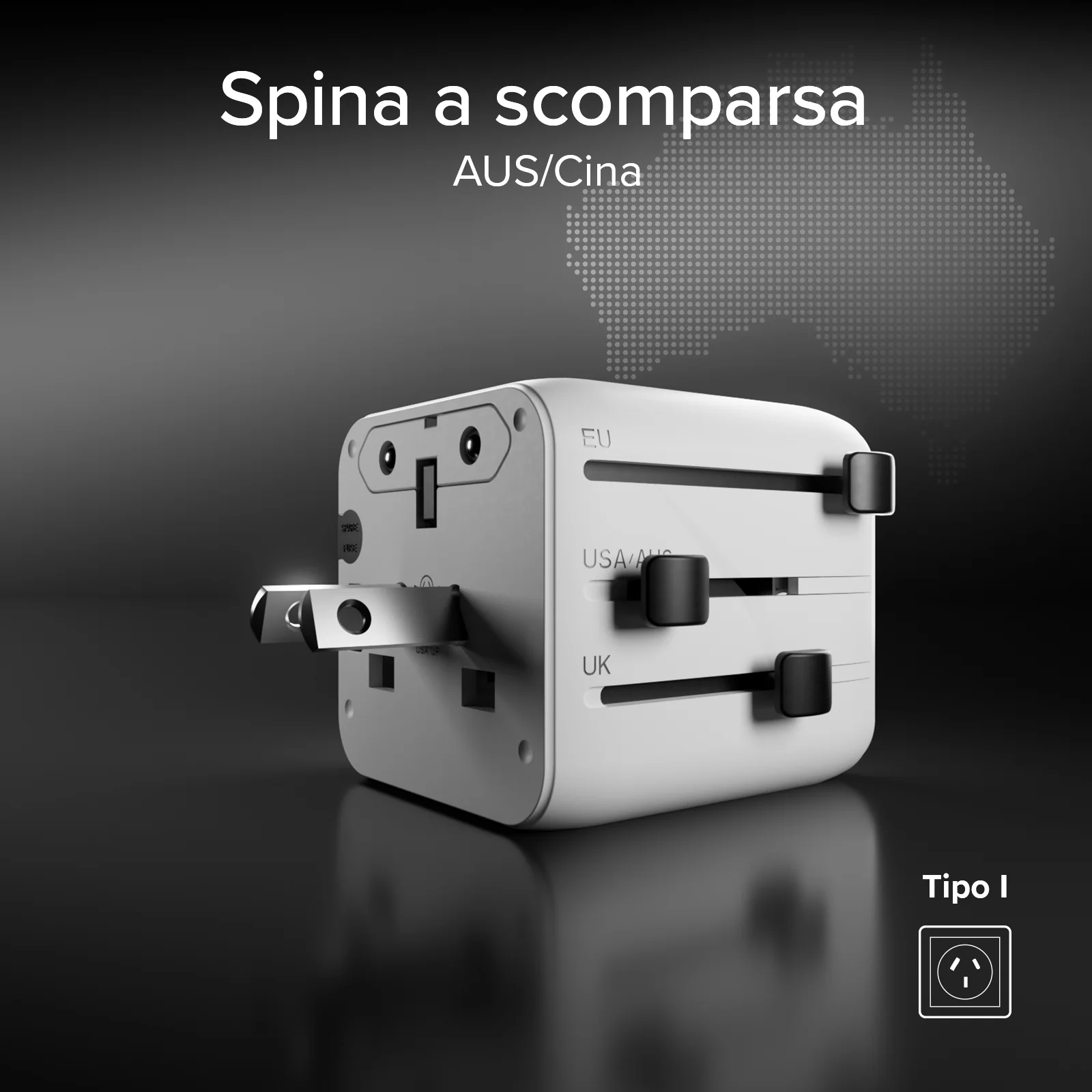 Adattatore universale con spine internazionali 2500w - Image 15