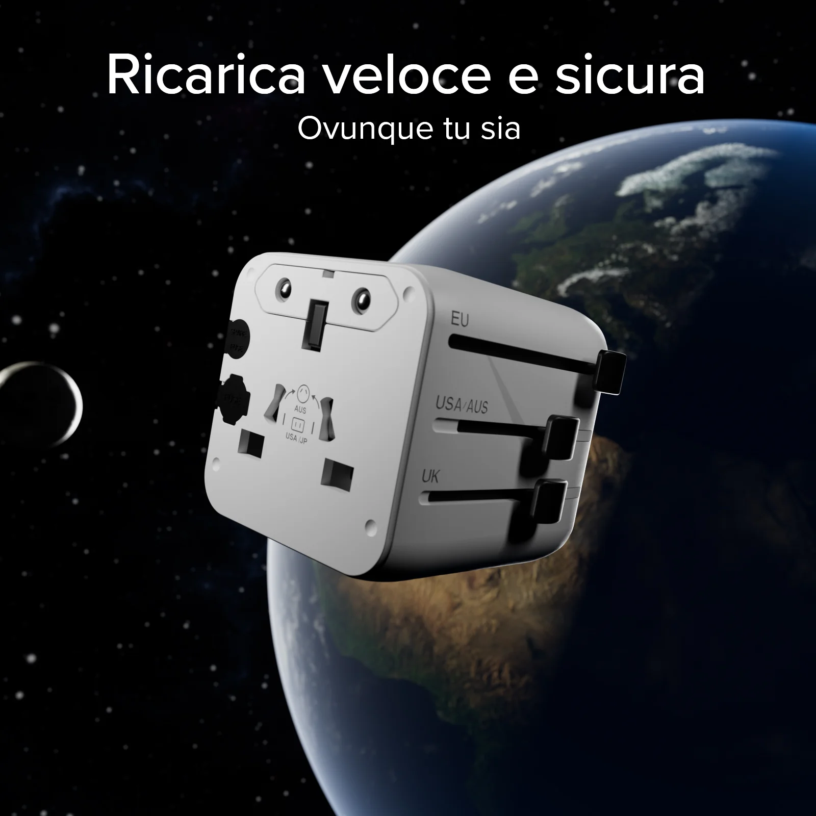 Adattatore universale con spine internazionali 2500w - Image 18