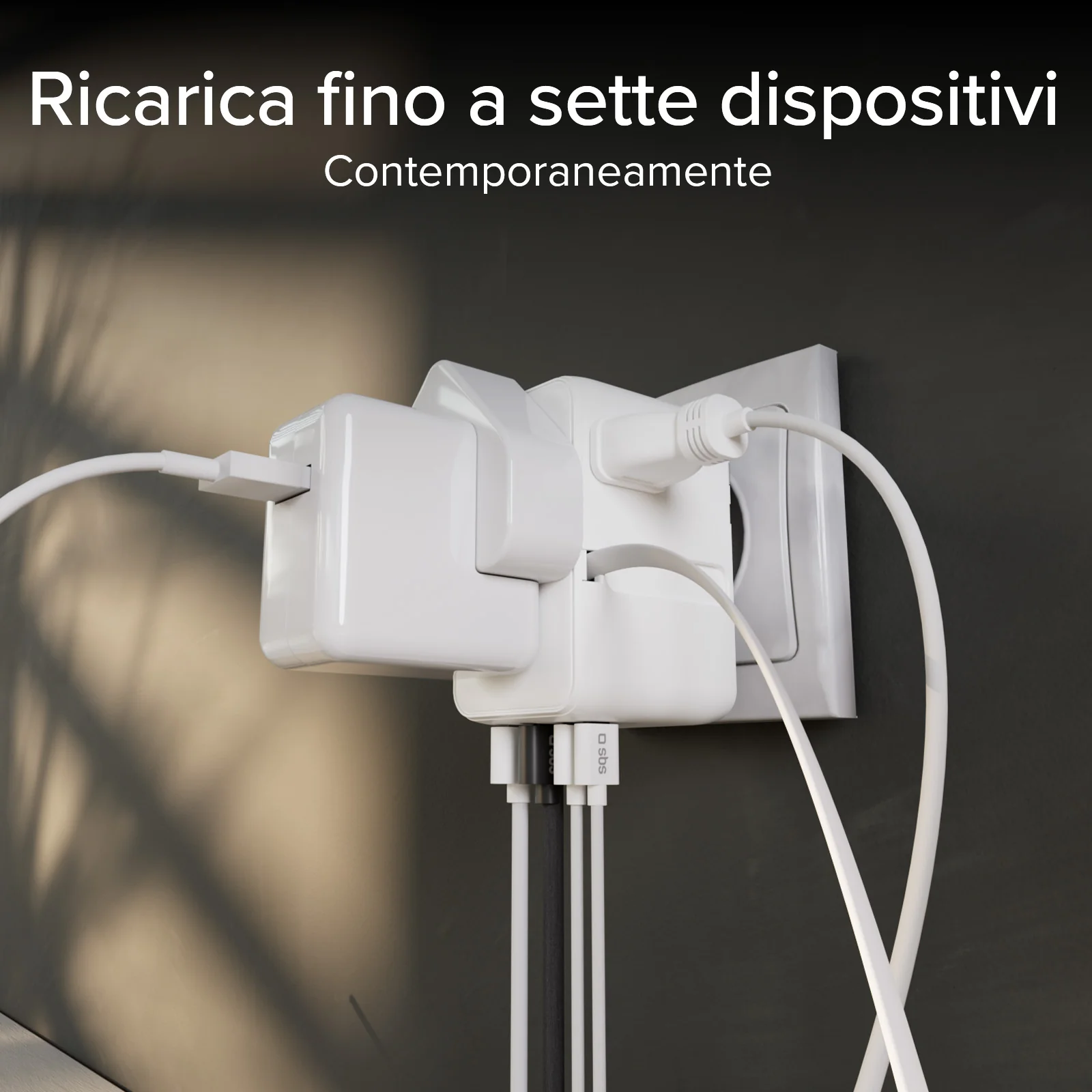 Adattatore universale da viaggio con cavo USB-C integrato - Image 24