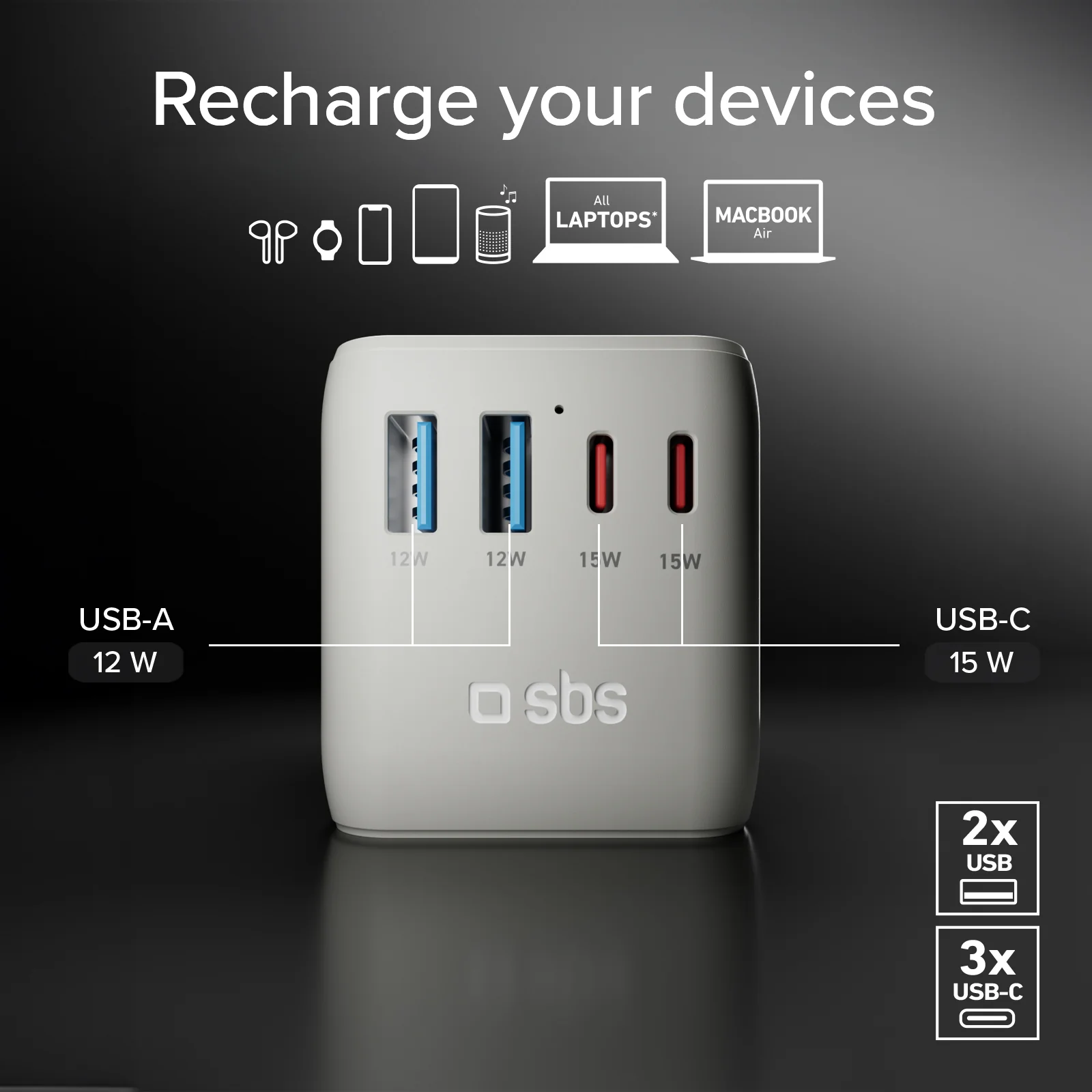 Adattatore caricatore universale da viaggio GaN - Image 19