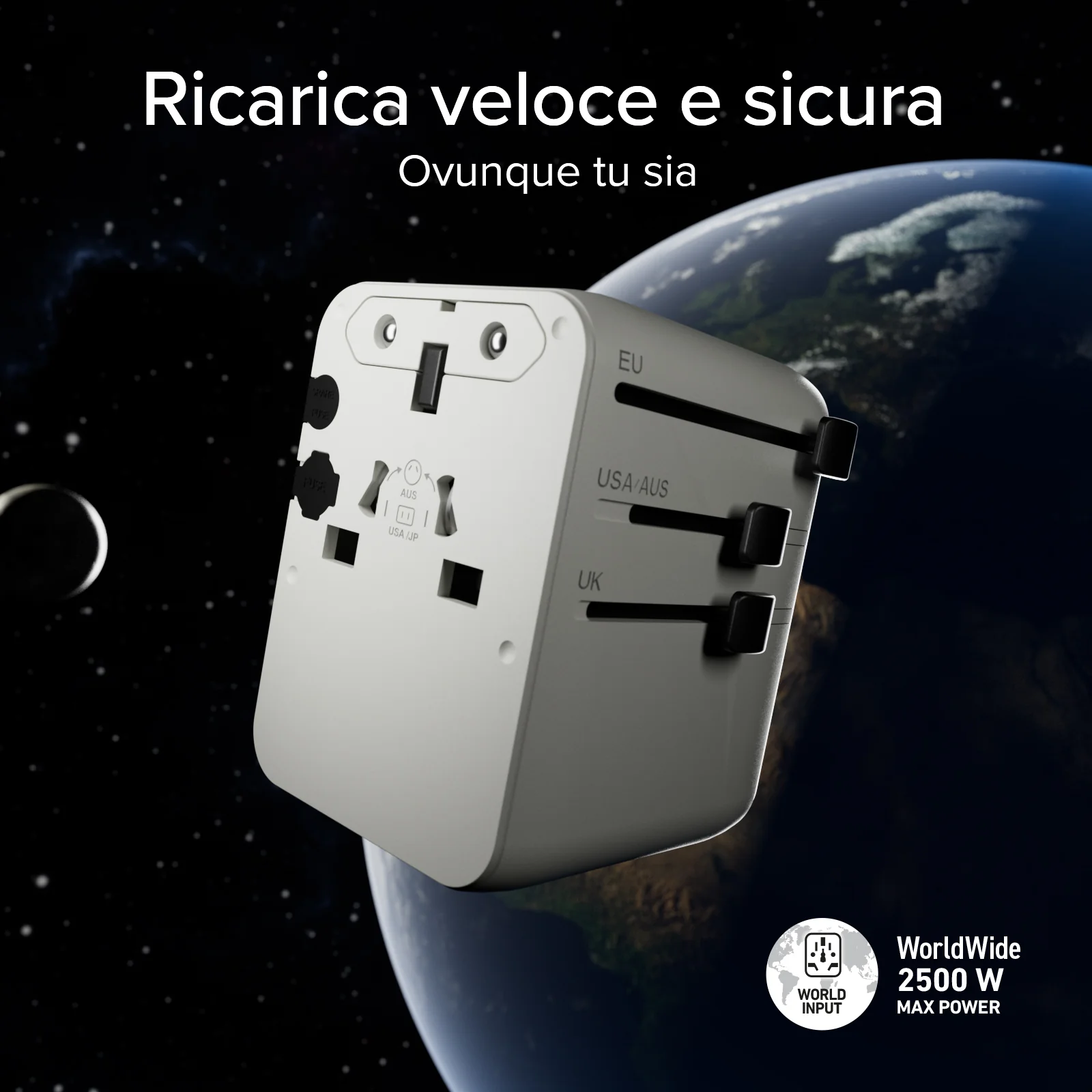 Adattatore caricatore universale da viaggio GaN - Image 22