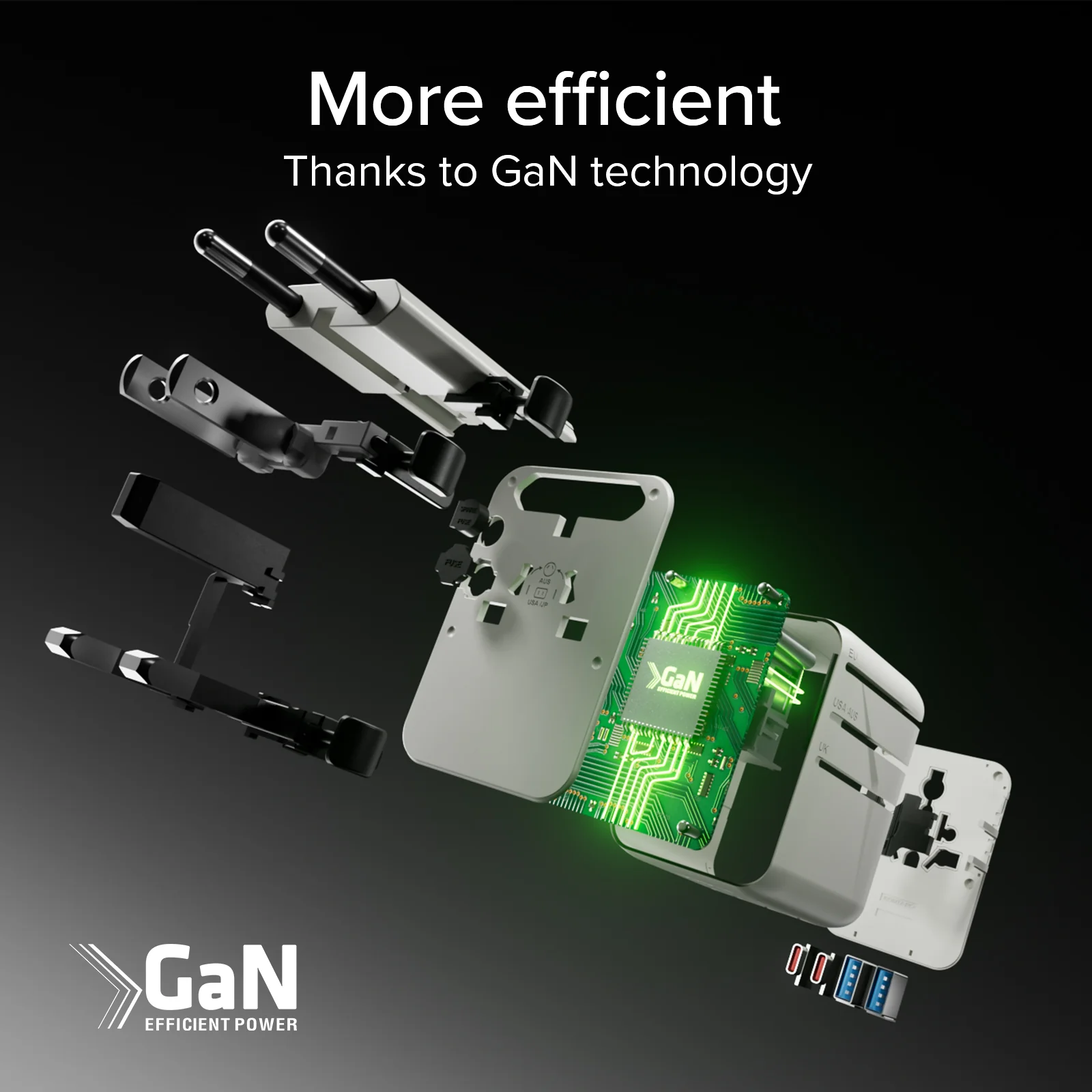 Adattatore caricatore universale da viaggio GaN - Image 8