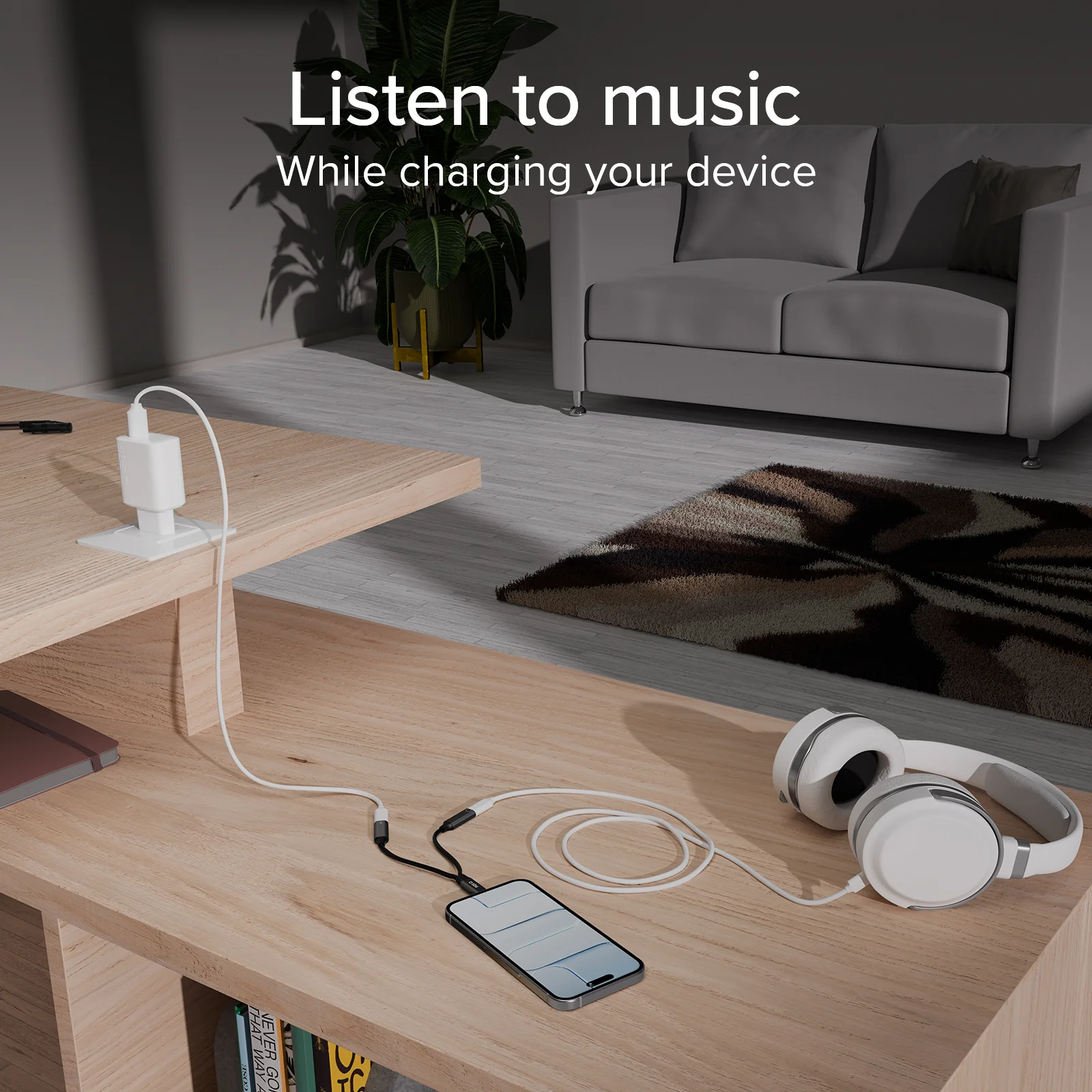 Adattatore USB-C audio e ricarica simultanea - Image 12