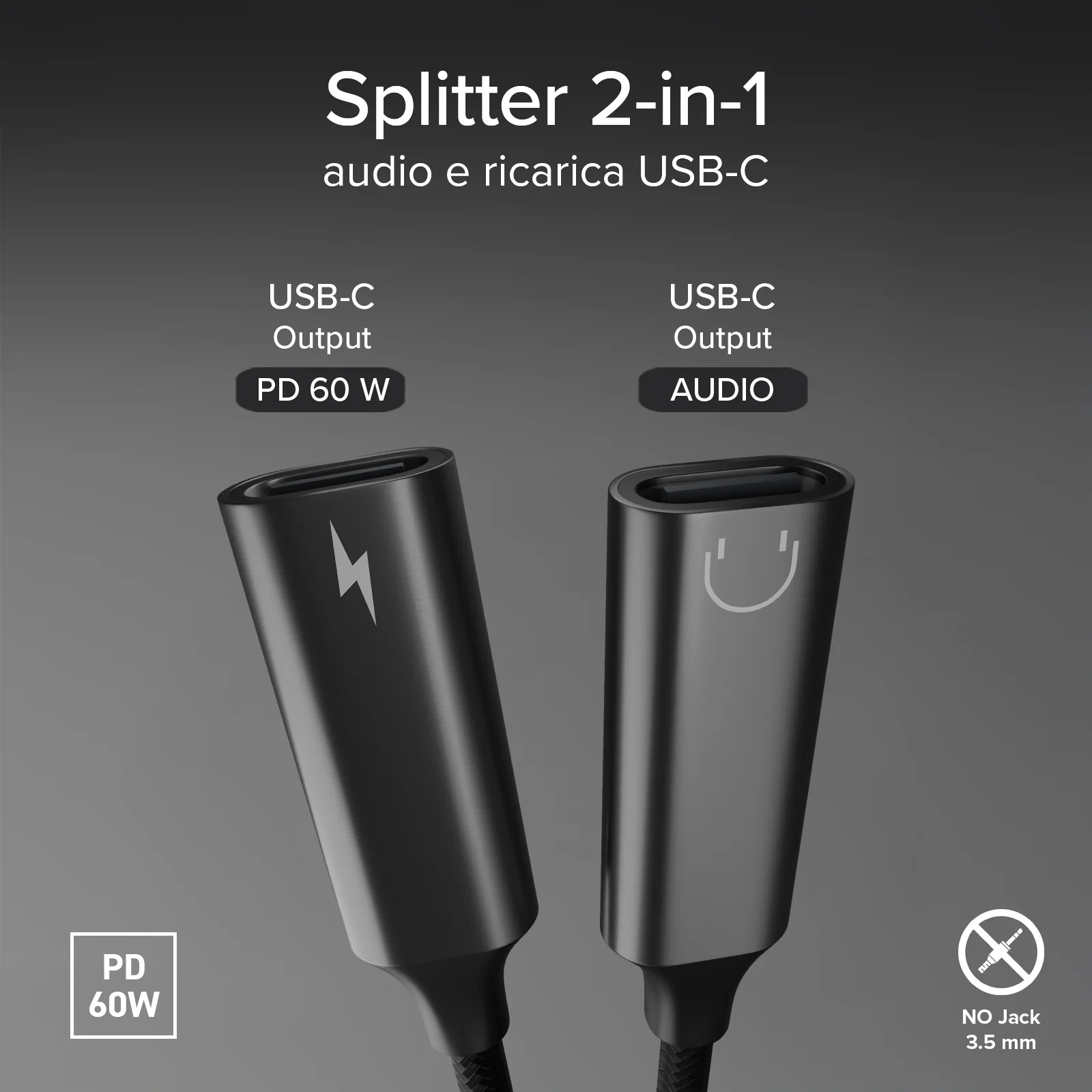 Adattatore USB-C audio e ricarica simultanea - Image 6