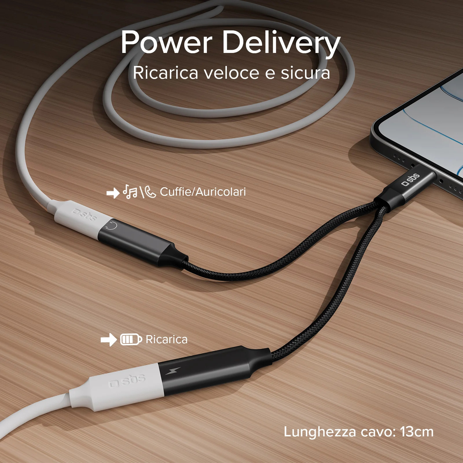 Adattatore USB-C audio e ricarica simultanea - Image 9