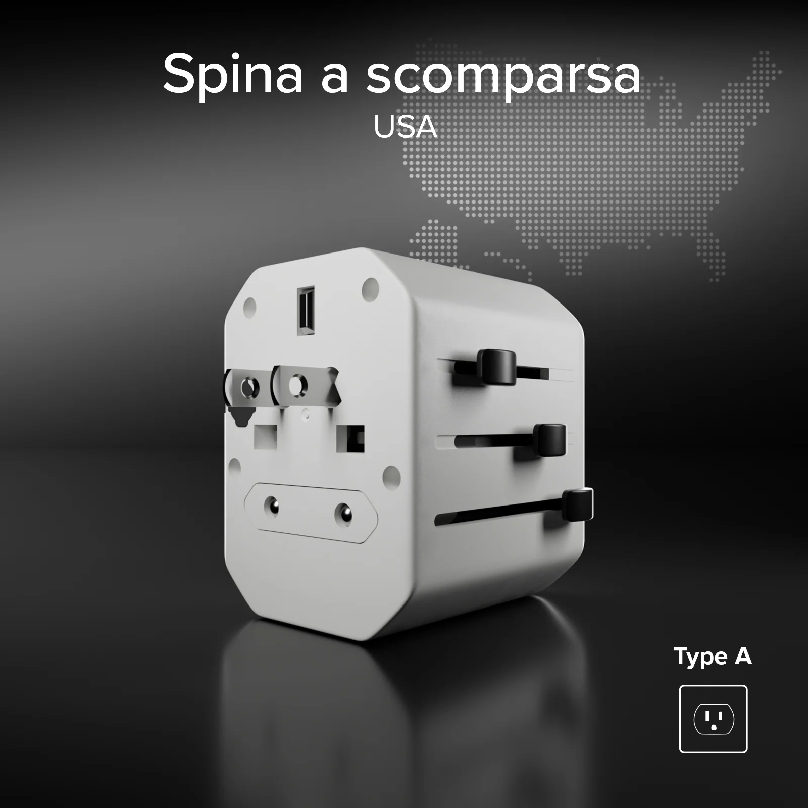 Adattatore da viaggio universale Europa, Americhe, Asia, Africa - Image 11