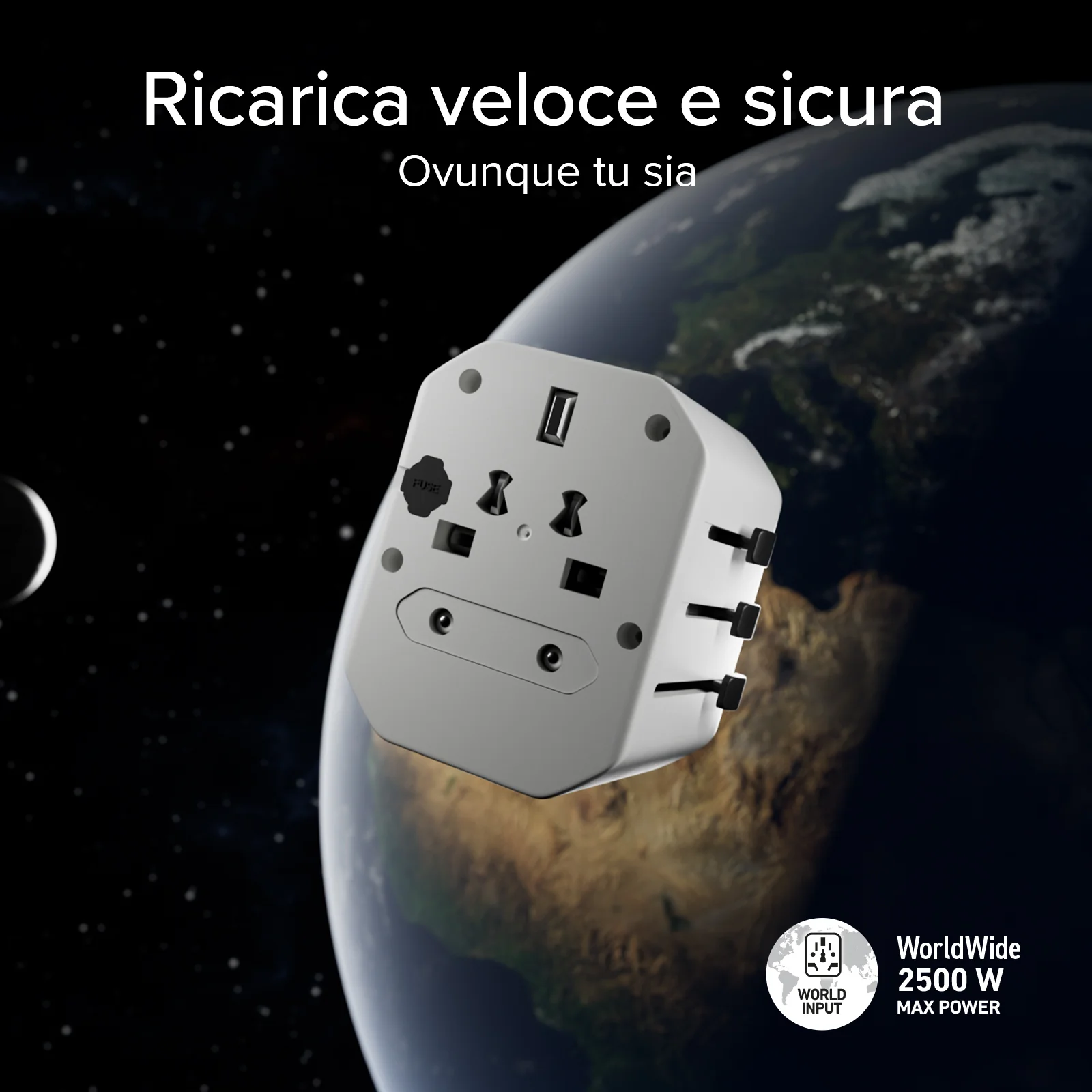 Adattatore da viaggio universale Europa, Americhe, Asia, Africa - Image 18