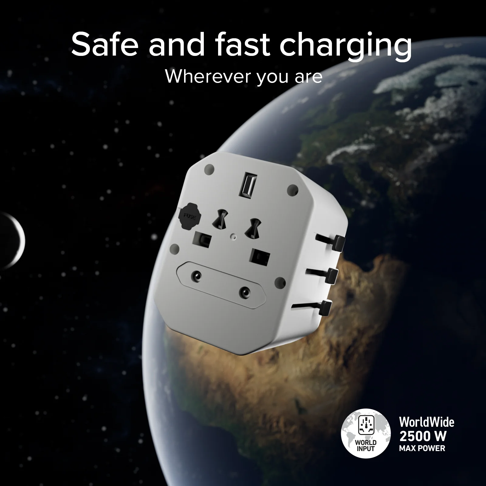 Adattatore da viaggio universale Europa, Americhe, Asia, Africa - Image 19