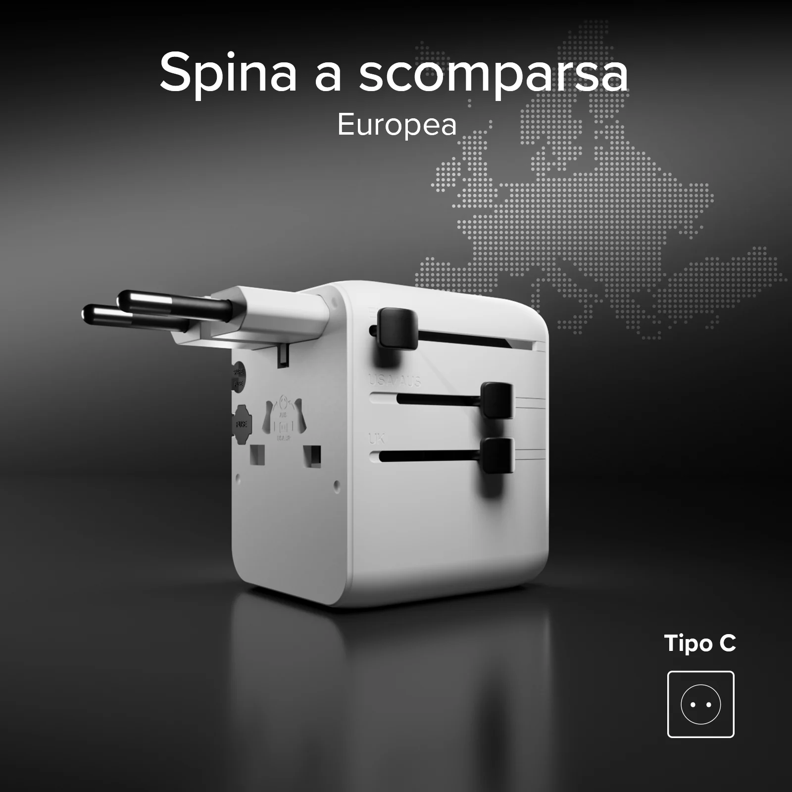 Adattatore da viaggio universale Europa, Americhe, Asia, Africa - Image 13