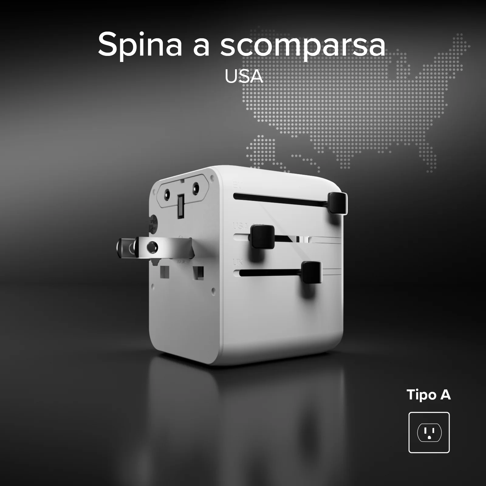 Adattatore da viaggio universale Europa, Americhe, Asia, Africa - Image 15