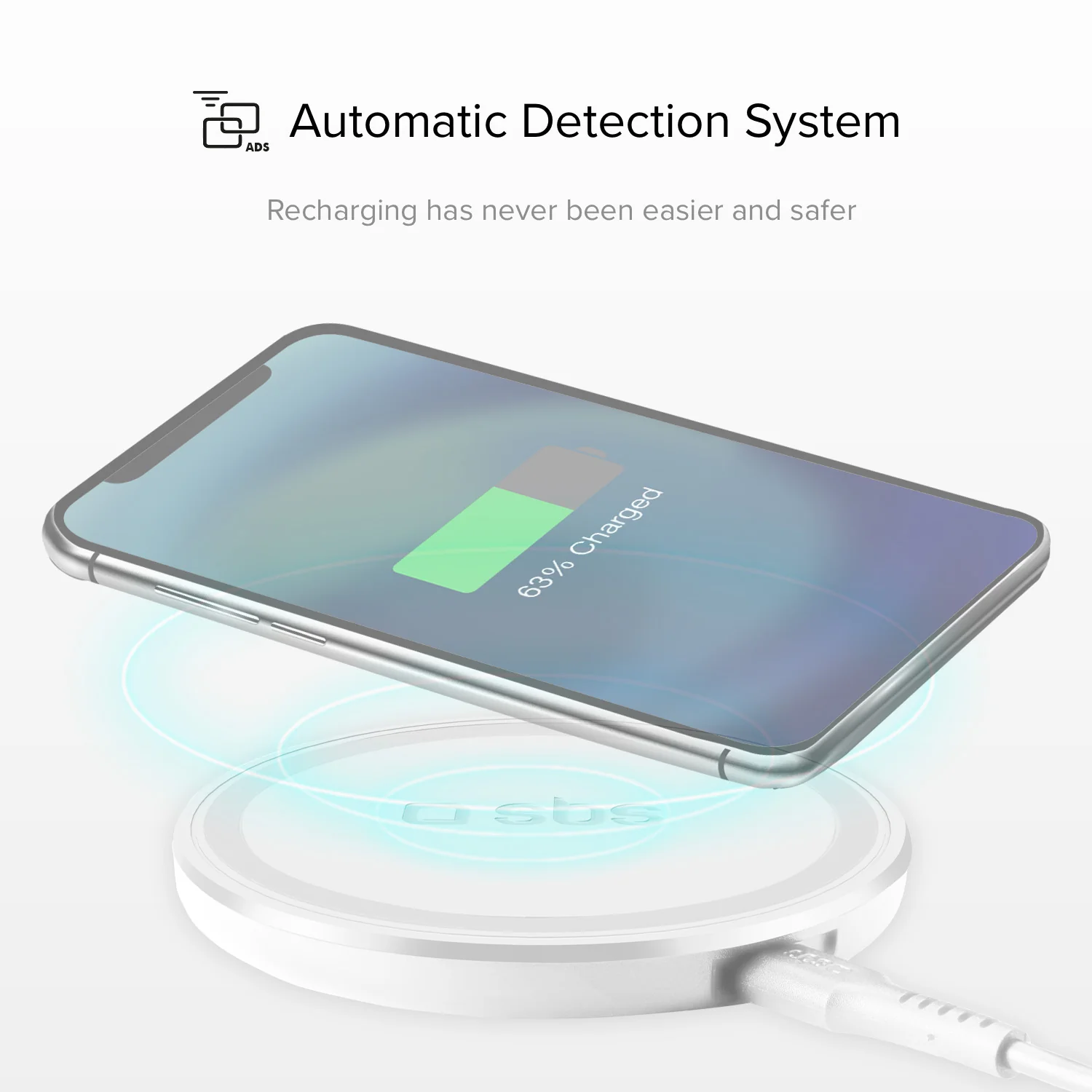 Caricatore Qi Wireless con base di ricarica rapida 10 Watt - Image 11