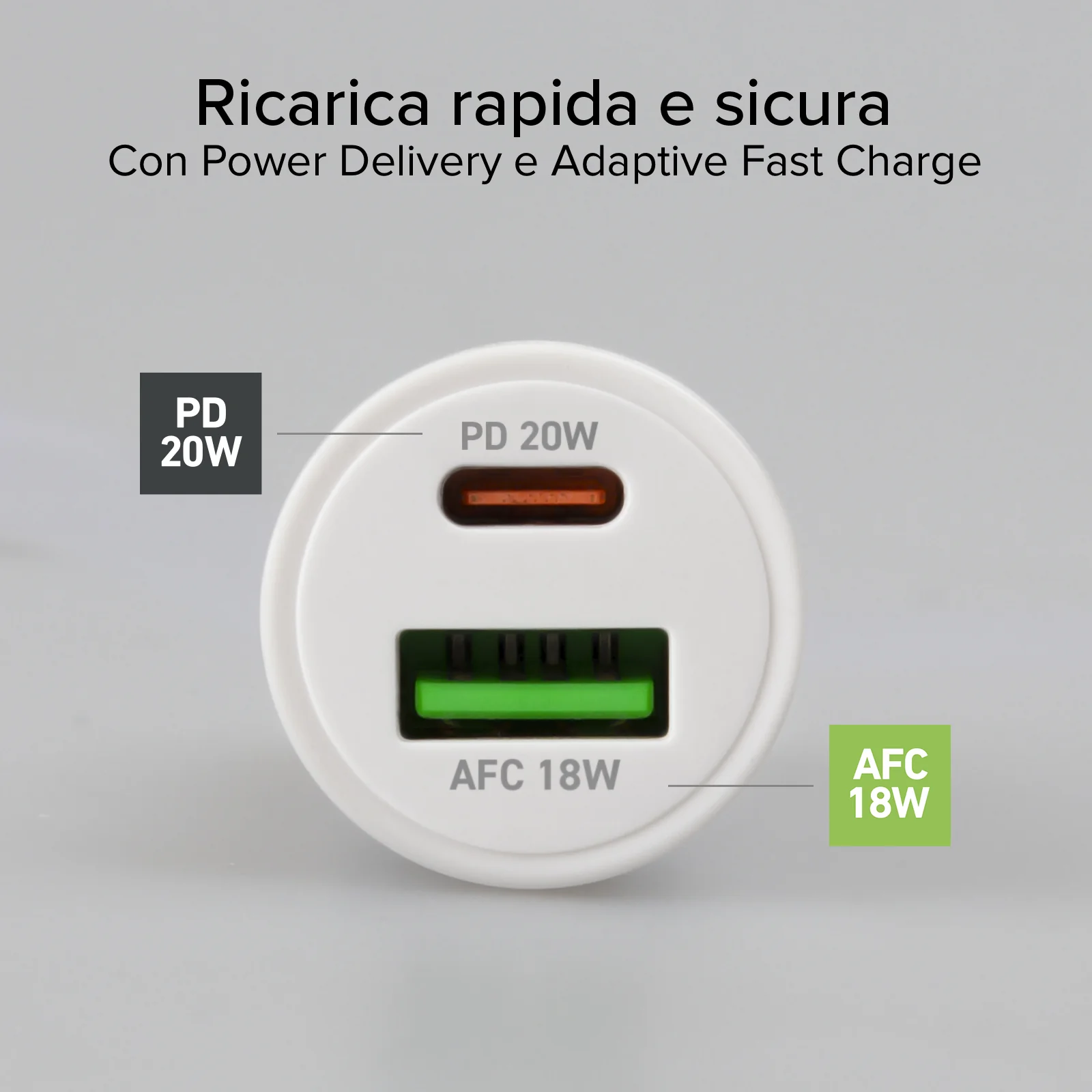 Caricatore auto - Ricarica ultra rapida 20 Watt con due porte USB, adatto per MacBook Neo - Image 4