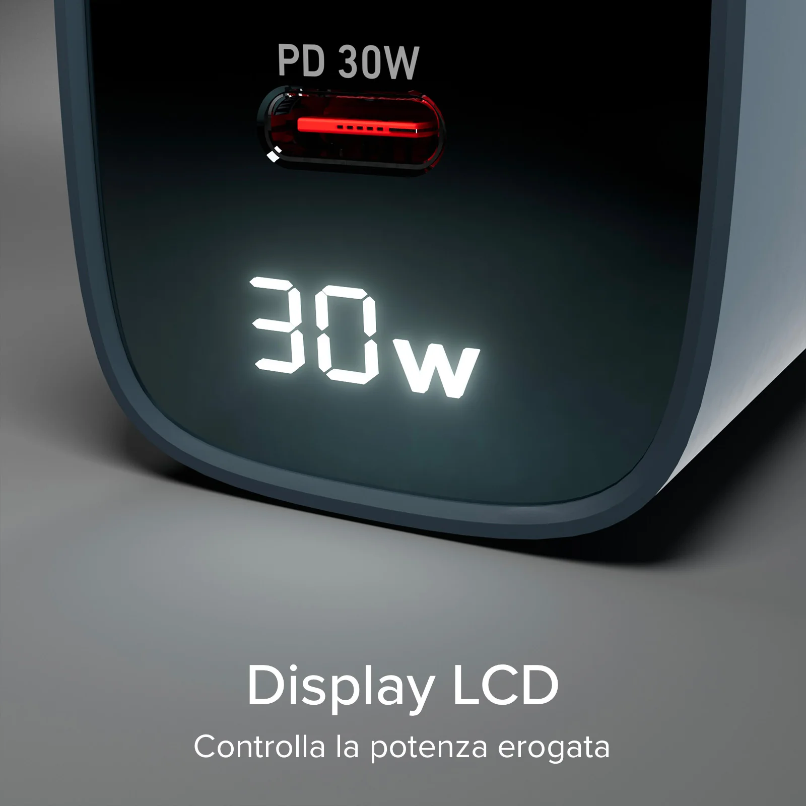 Caricabatterie da muro, schermo LCD, 1 uscita USB-C PD 30W, 1 uscita USB-A 18W - Image 28