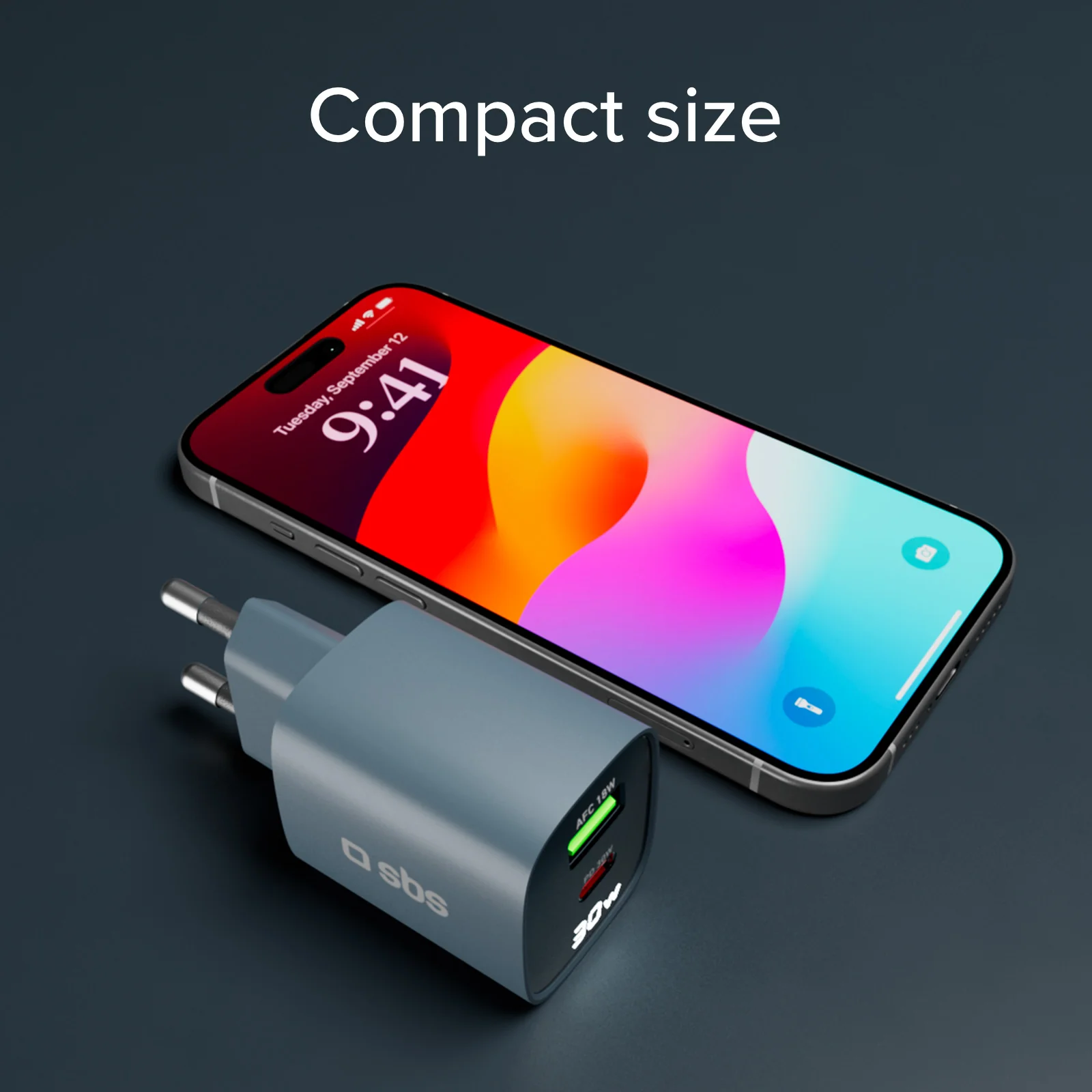 Caricabatterie da muro, schermo LCD, 1 uscita USB-C PD 30W, 1 uscita USB-A 18W - Image 33