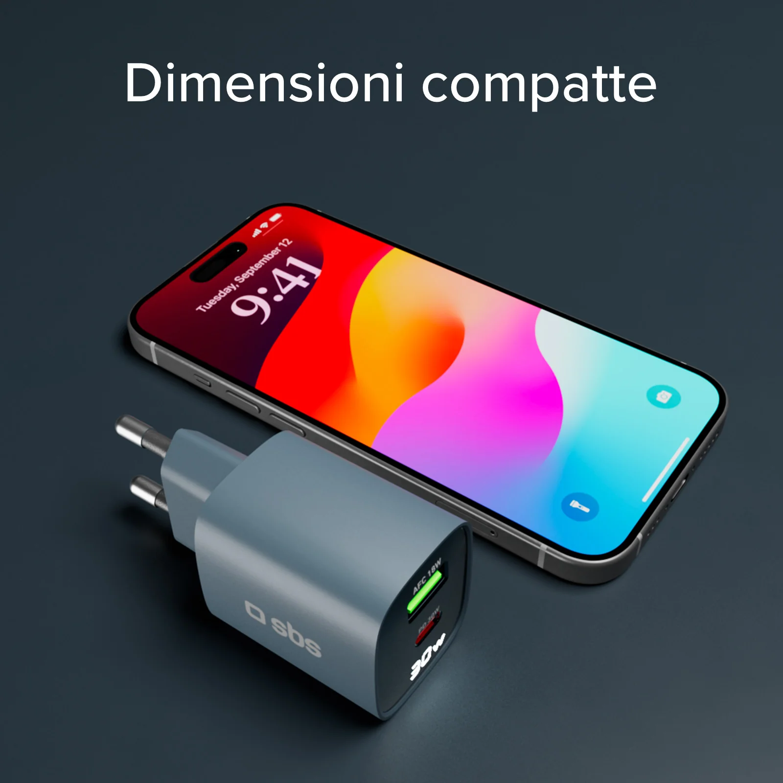 Caricabatterie da muro, schermo LCD, 1 uscita USB-C PD 30W, 1 uscita USB-A 18W - Image 34