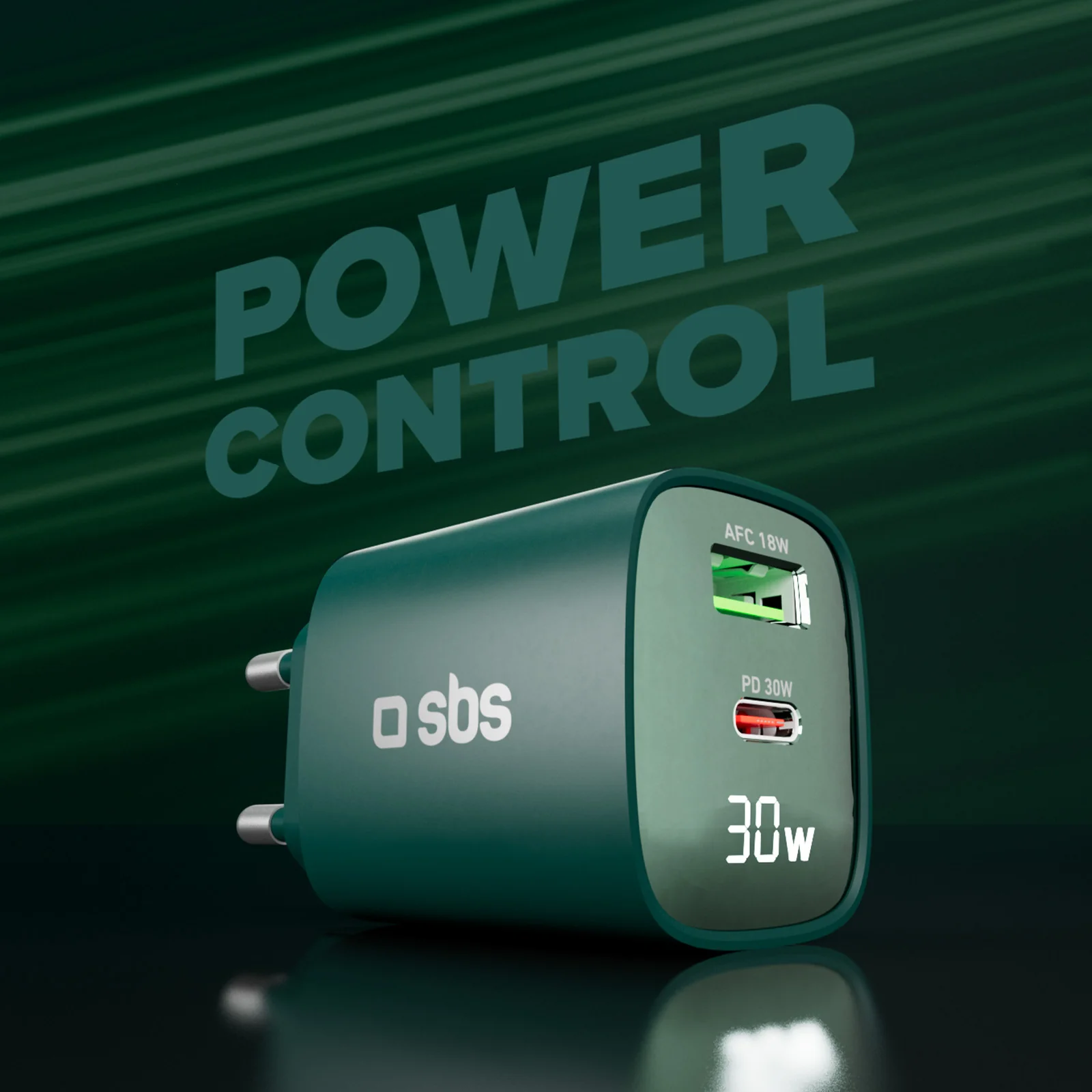 Caricabatterie da muro, schermo LCD, 1 uscita USB-C PD 30W, 1 uscita USB-A 18W - Image 52