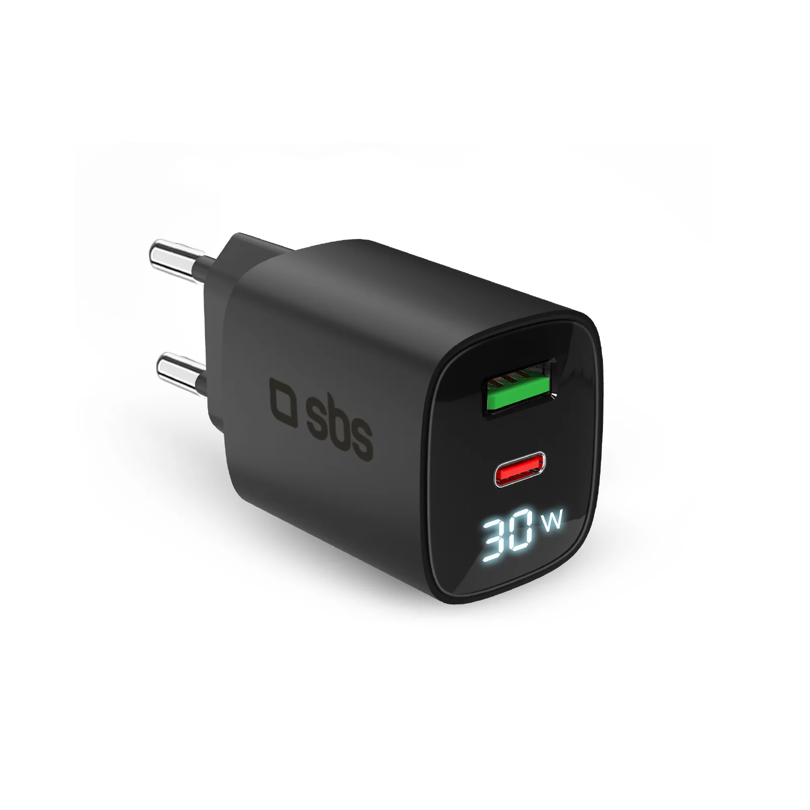 Caricabatterie da muro, schermo LCD, 1 uscita USB-C PD 30W, 1 uscita USB-A 18W - Image 54