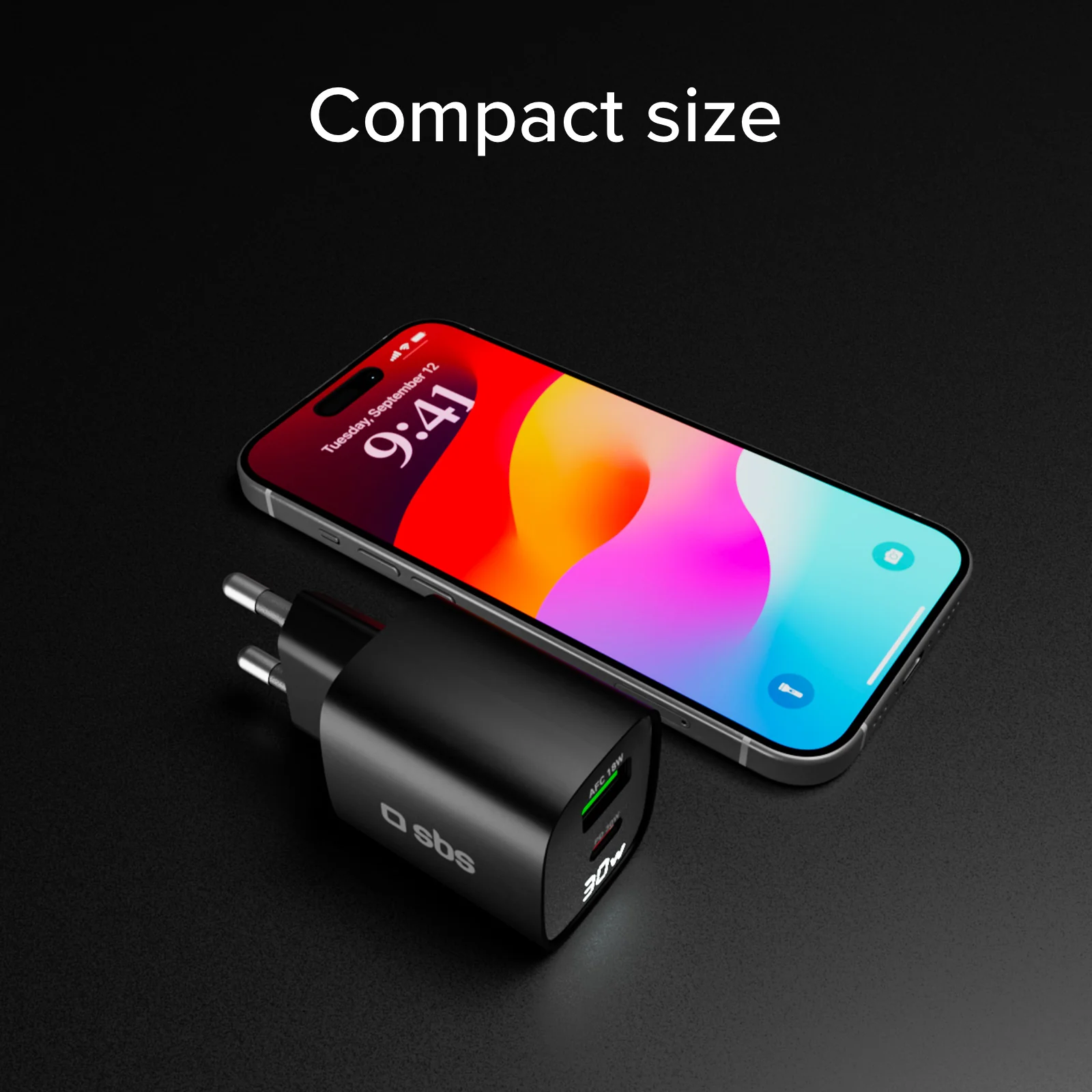 Caricabatterie da muro, schermo LCD, 1 uscita USB-C PD 30W, 1 uscita USB-A 18W - Image 67