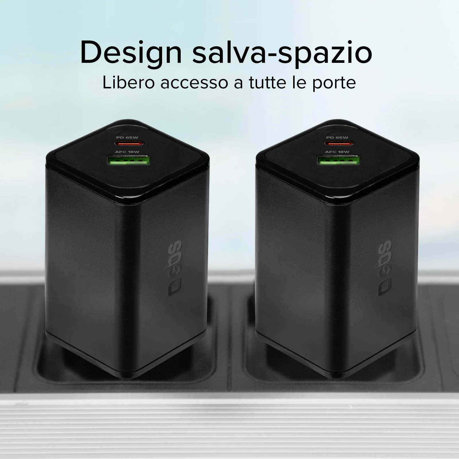 Caricabatterie da parete GaN 65 Watt, 1 USB-C PD, 1 USB-A Adaptive Fast Charge - Image 19