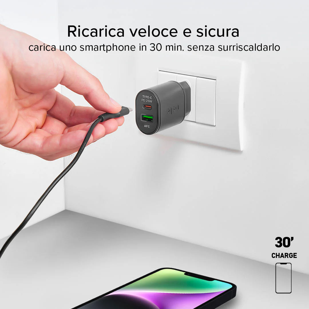 Caricatore caricabatterie 25 Watt - Ricarica ultra rapida e uscita USB-C - Image 9