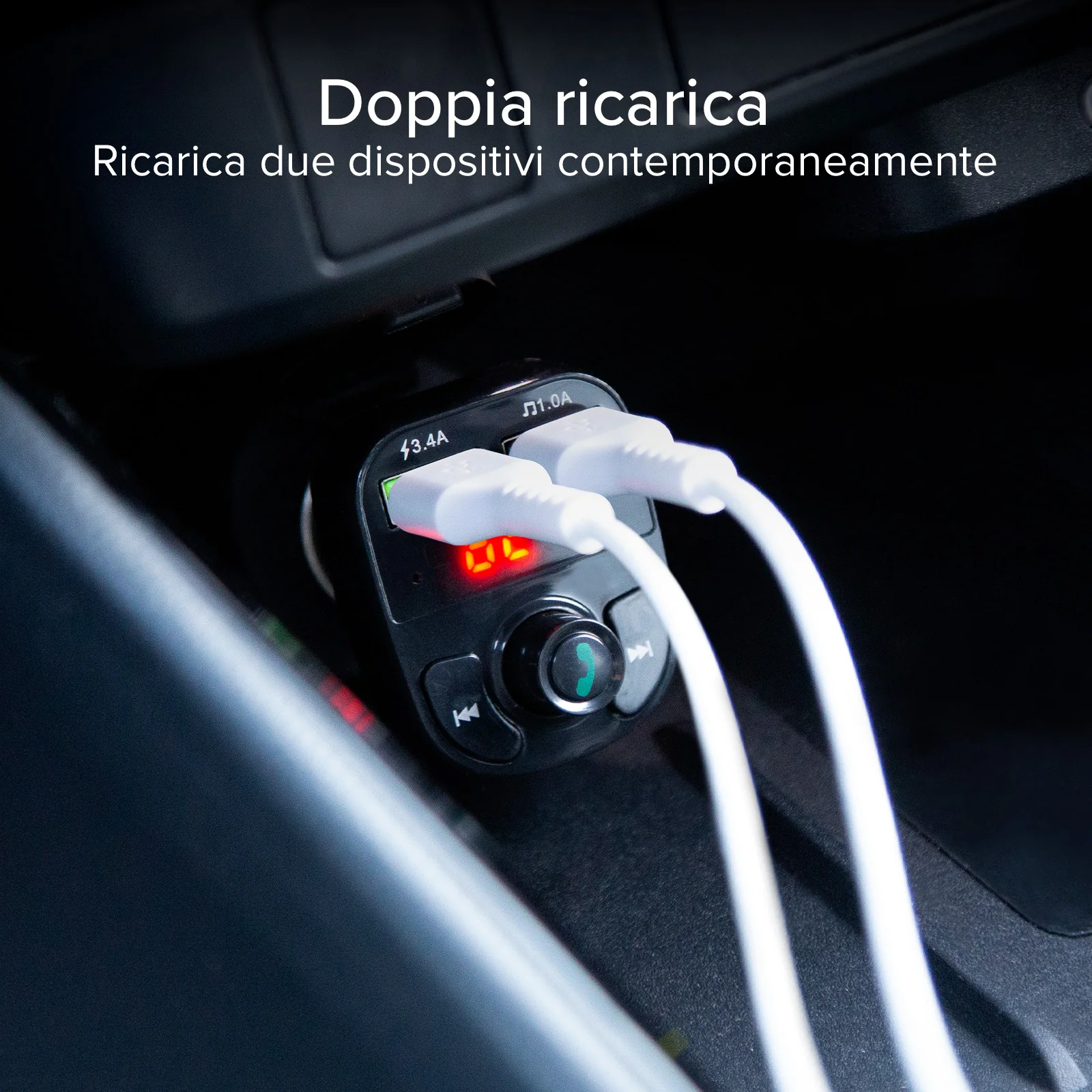 Caricabatterie da auto 15 Watt con connessione wireless - Image 10