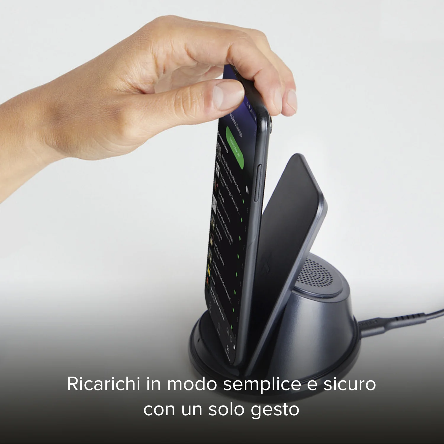 Caricatore Qi Wireless con microfono e speaker integrati - Image 8