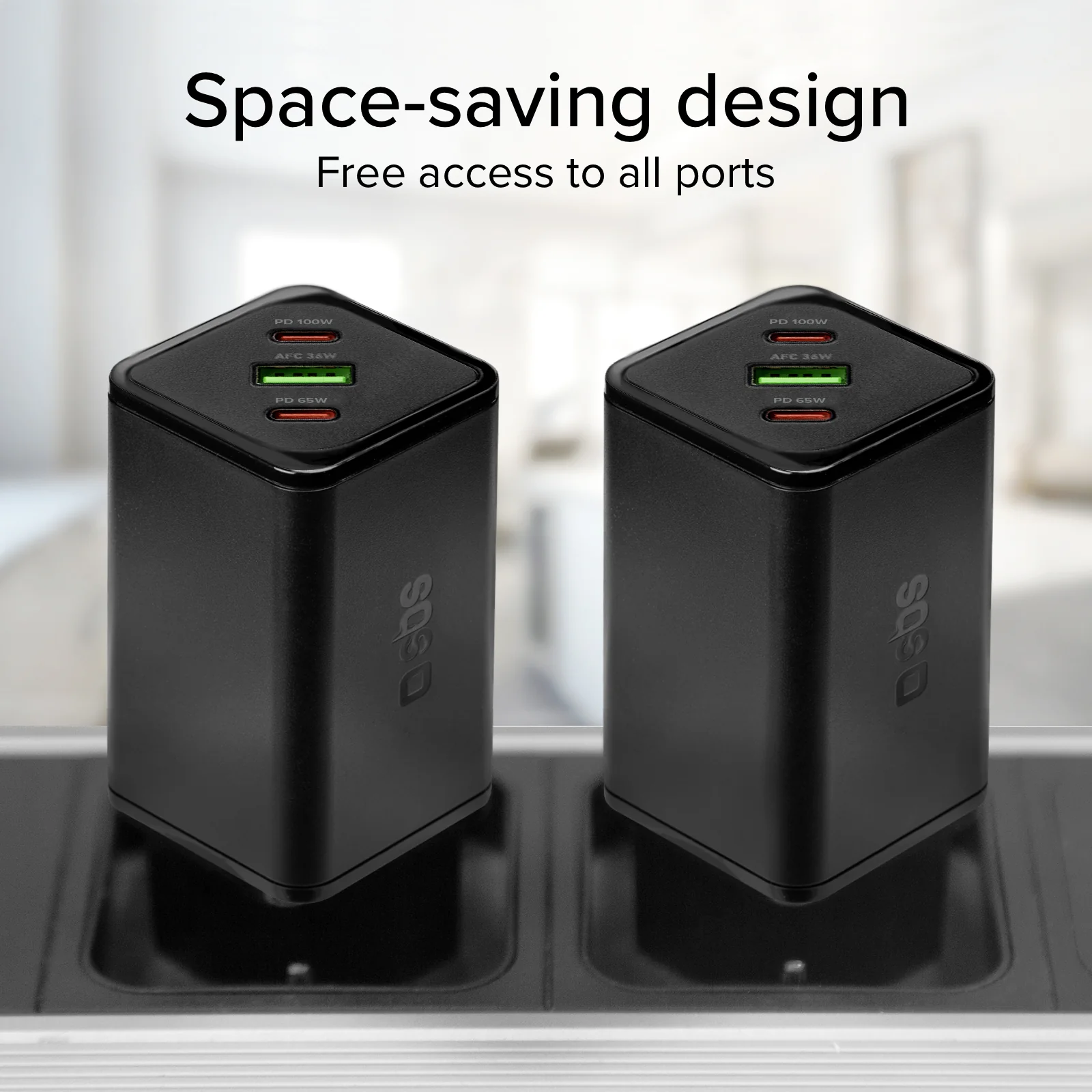 Caricatore caricabatterie GaN da 100 Watt con Power Delivery (PD) - Image 6