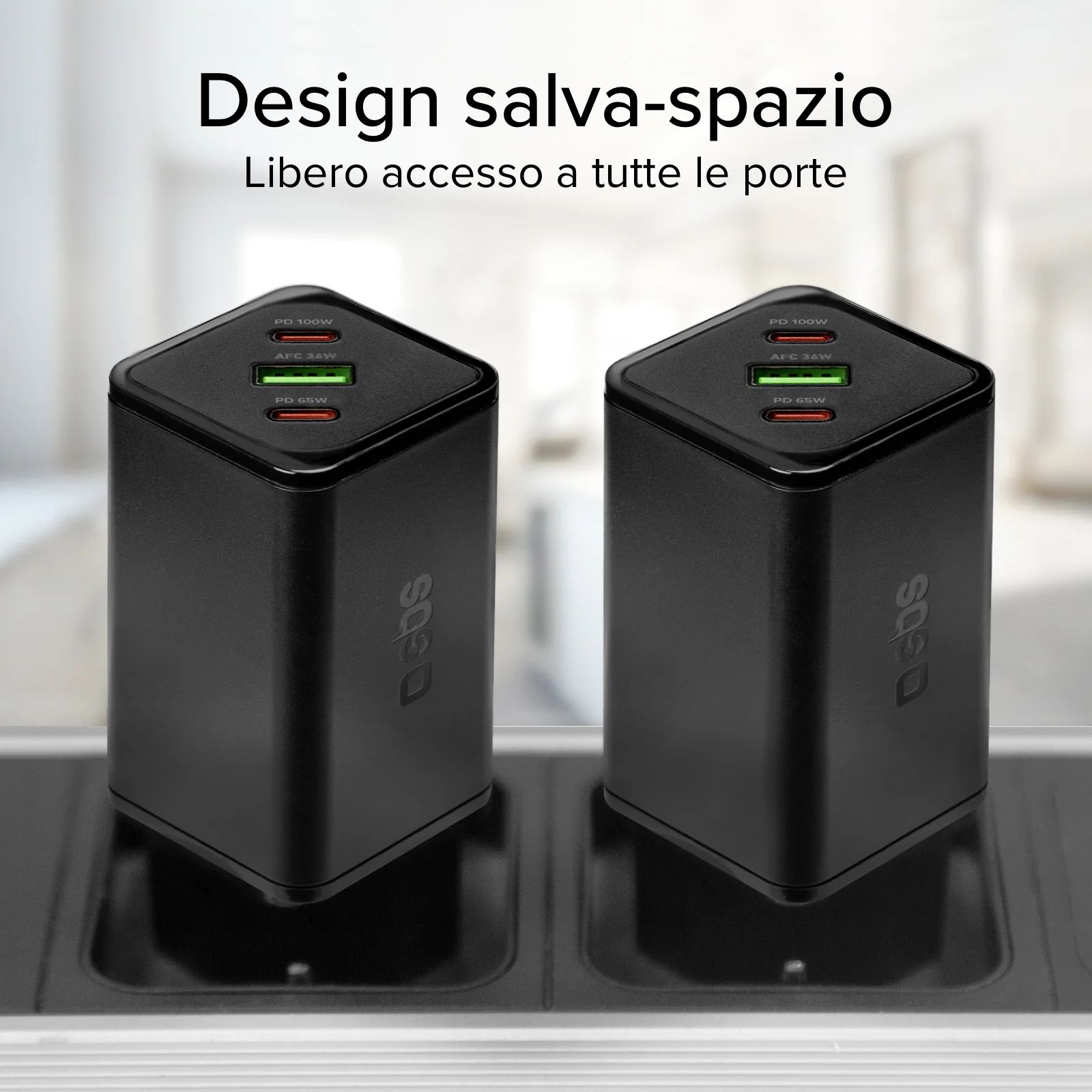 Caricatore caricabatterie GaN da 100 Watt con Power Delivery (PD) - Image 7