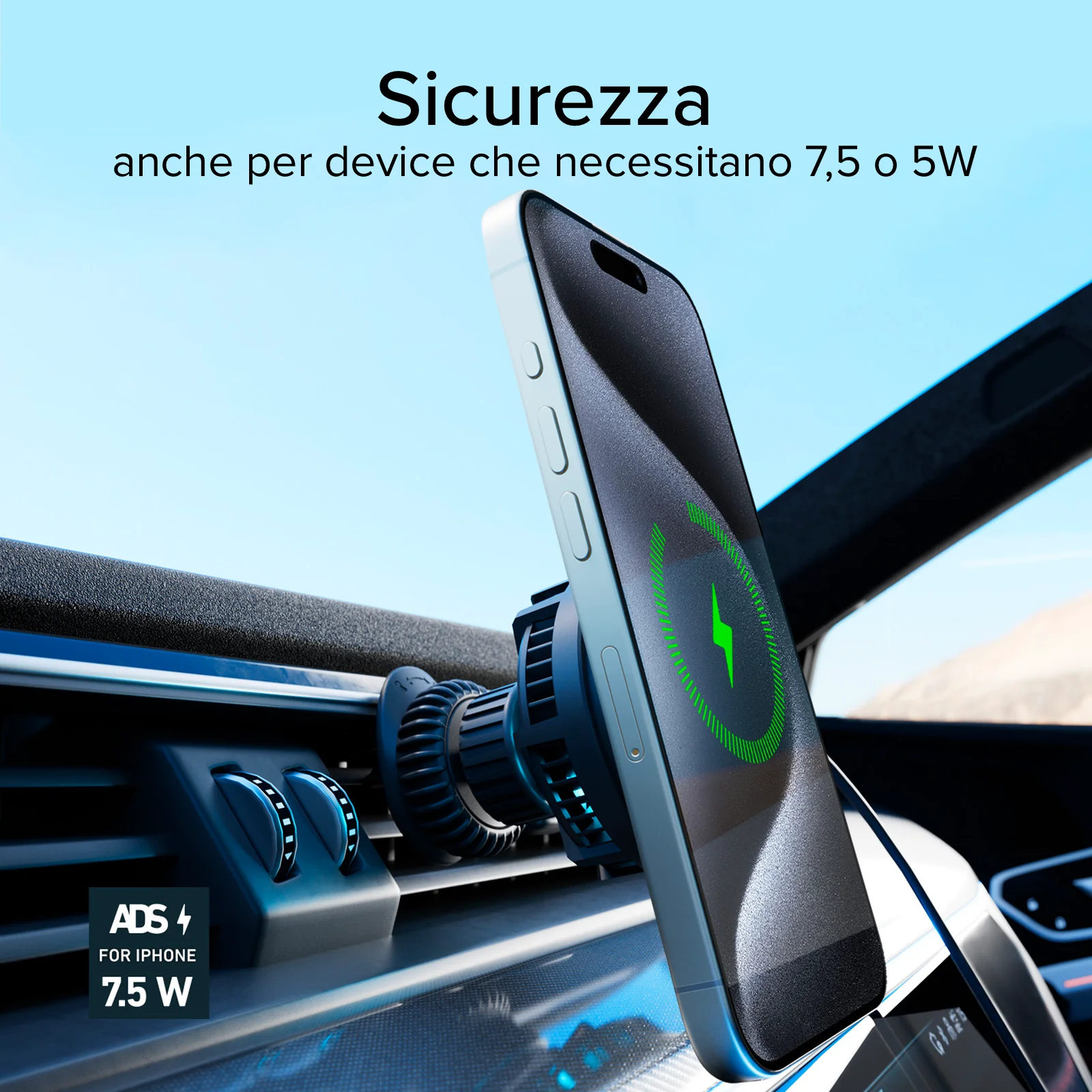 Portacellulare con ventola di raffreddamento e ricarica wireless 15W - Image 17