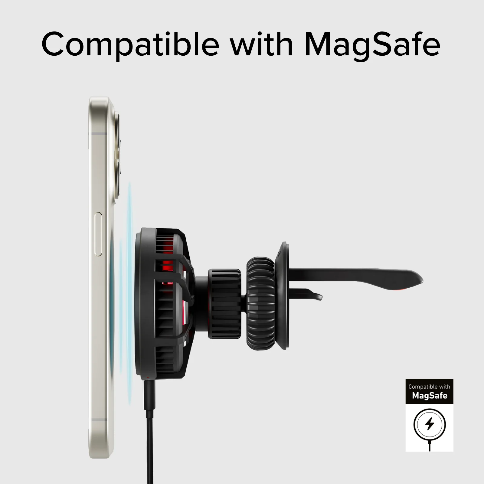 Portacellulare con ventola di raffreddamento e ricarica wireless 15W - Image 5