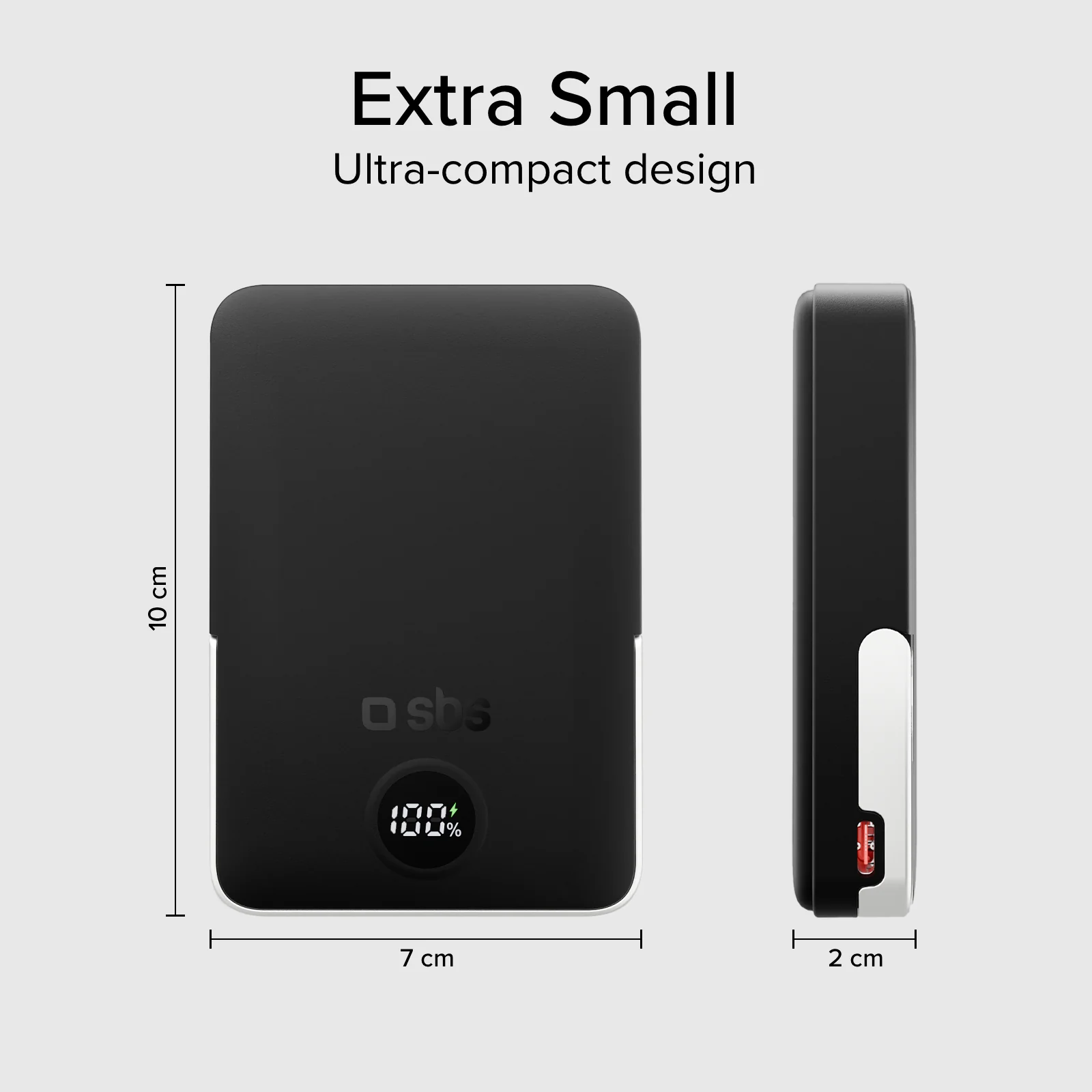 Power bank battery pack 10.000 mAh wireless con supporto stand integrato e LCD - Image 12