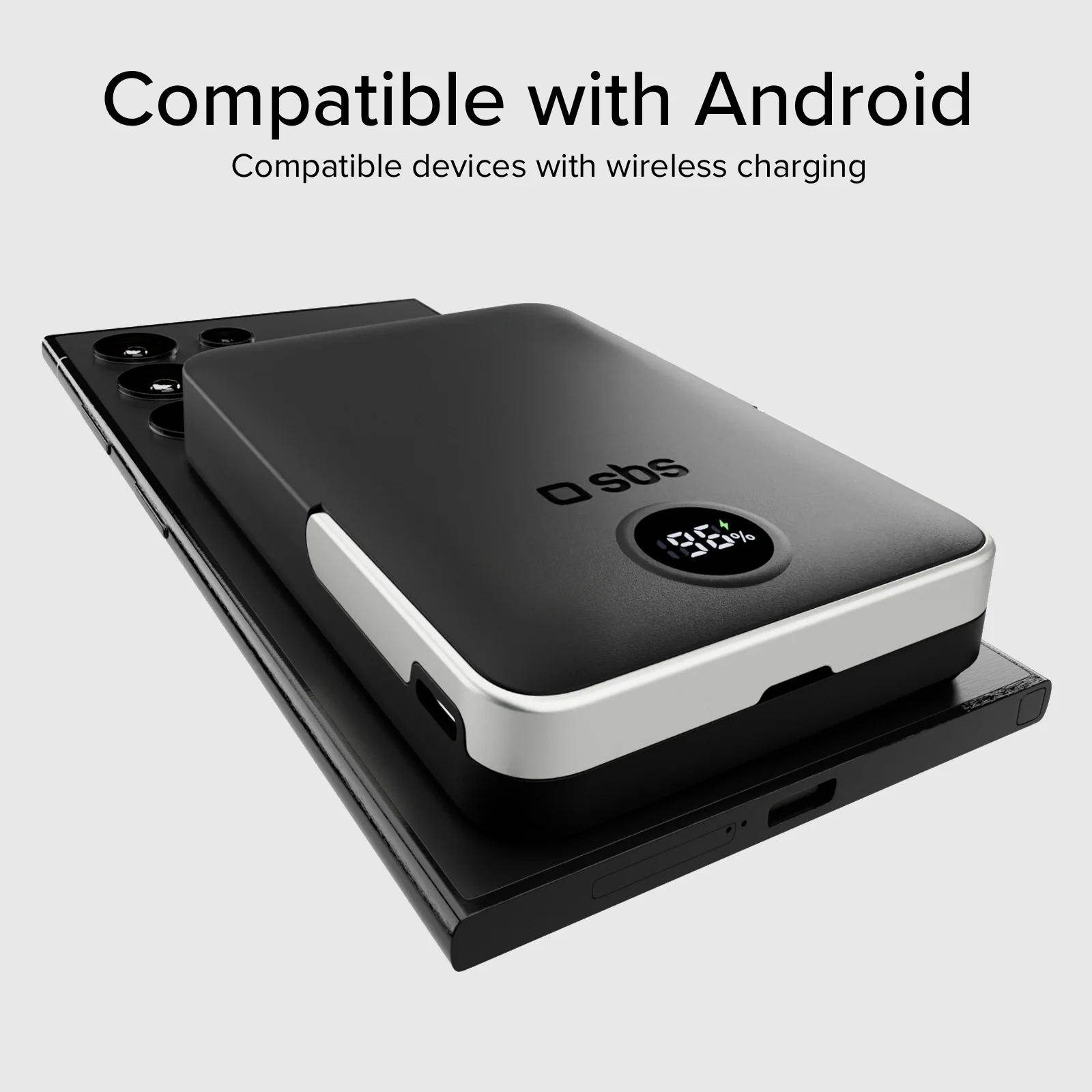 Power bank battery pack 10.000 mAh wireless con supporto stand integrato e LCD - Image 8