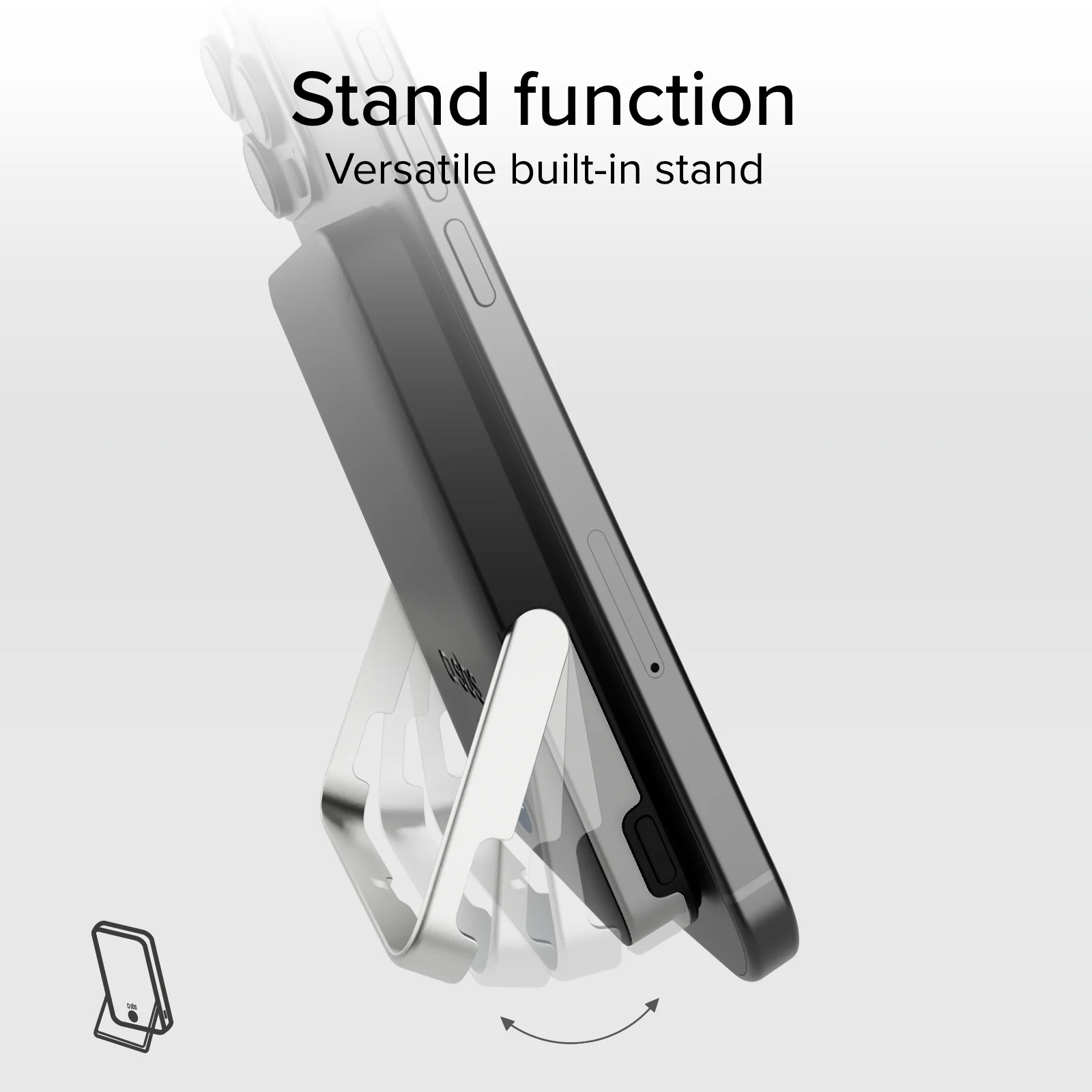 Power bank battery pack 5.000 mAh wireless con supporto stand integrato e LCD - Image 10