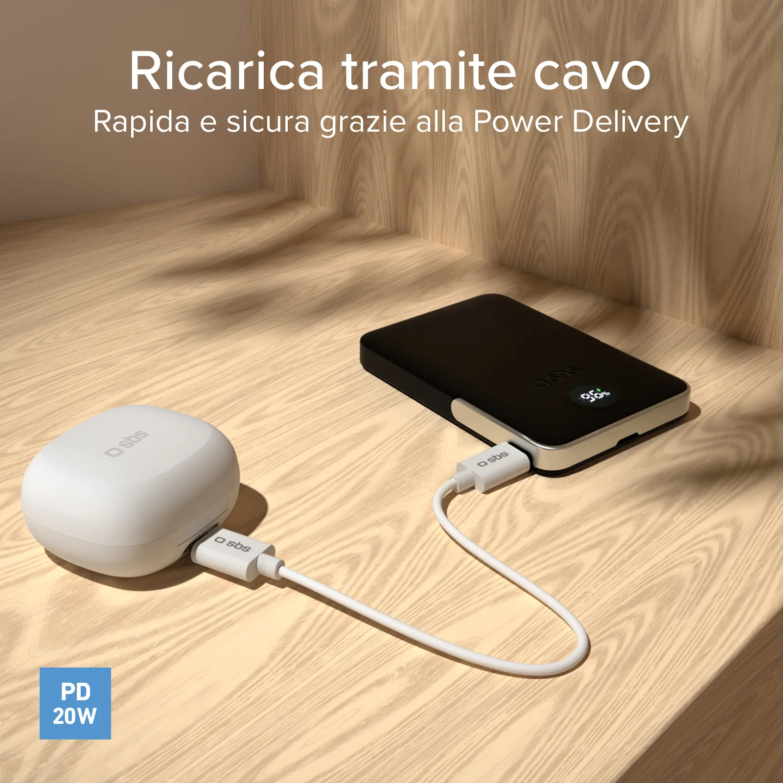 Power bank battery pack 5.000 mAh wireless con supporto stand integrato e LCD - Image 19