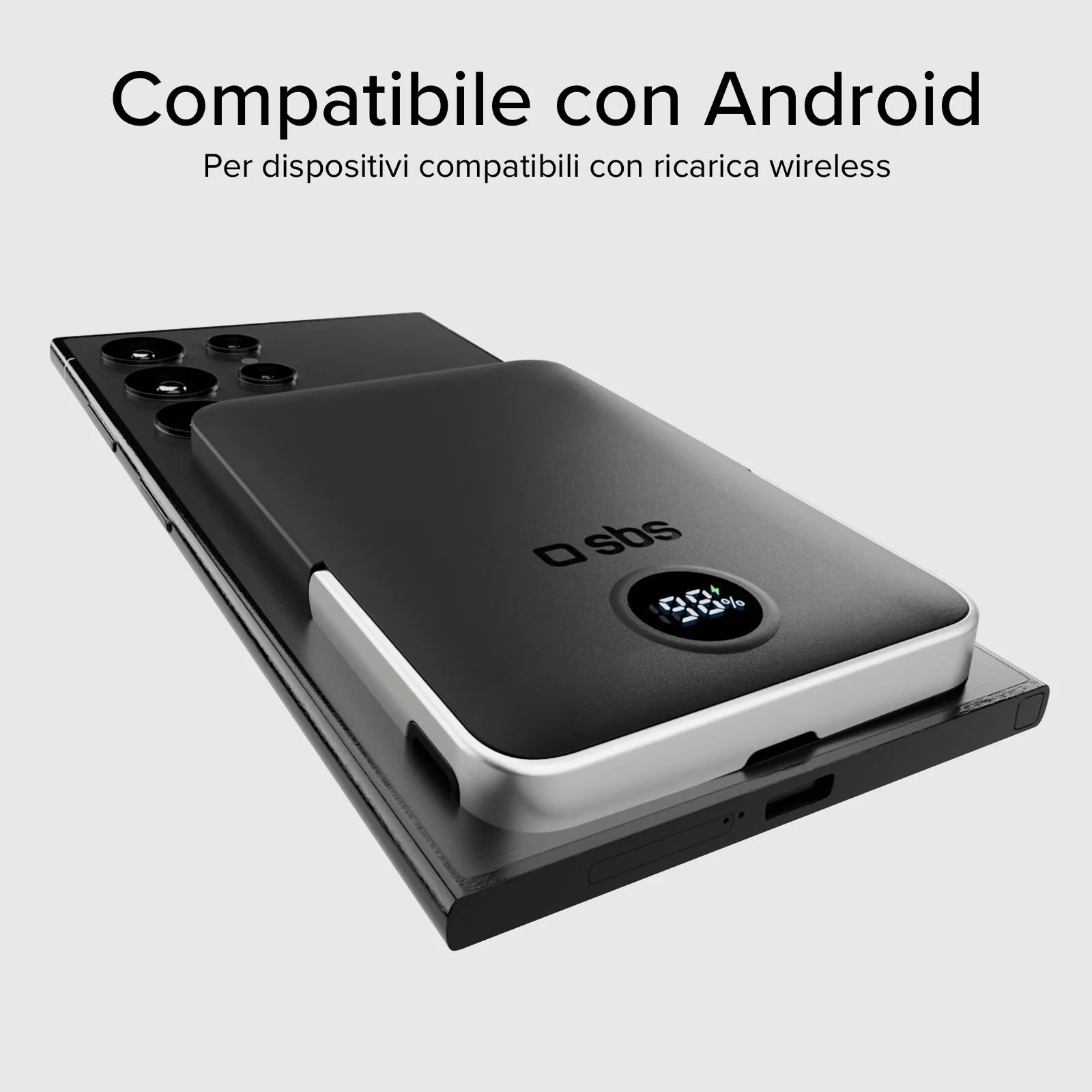 Power bank battery pack 5.000 mAh wireless con supporto stand integrato e LCD - Image 9