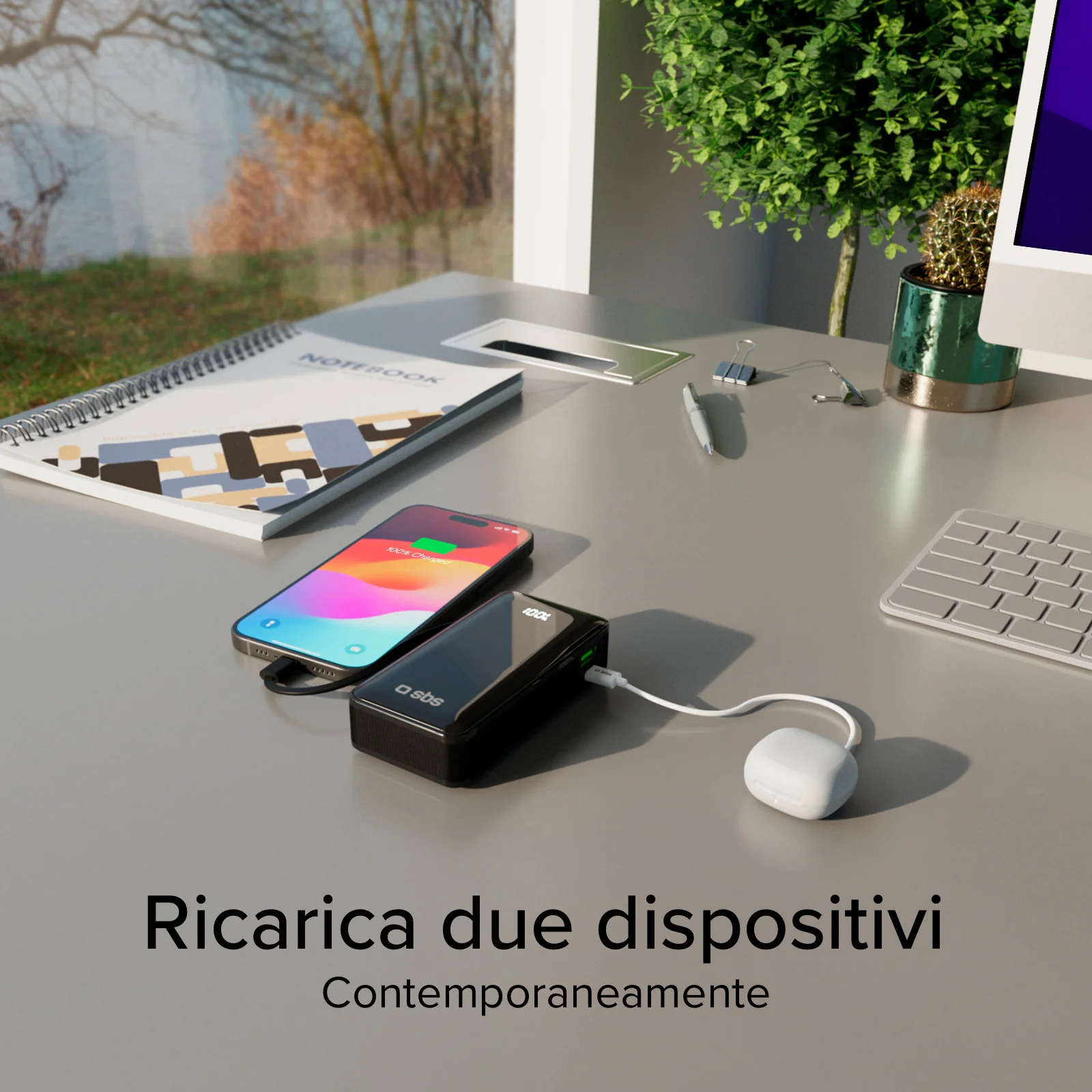 Power bank 10.000 mAh con cavo USB-C integrato - Image 19