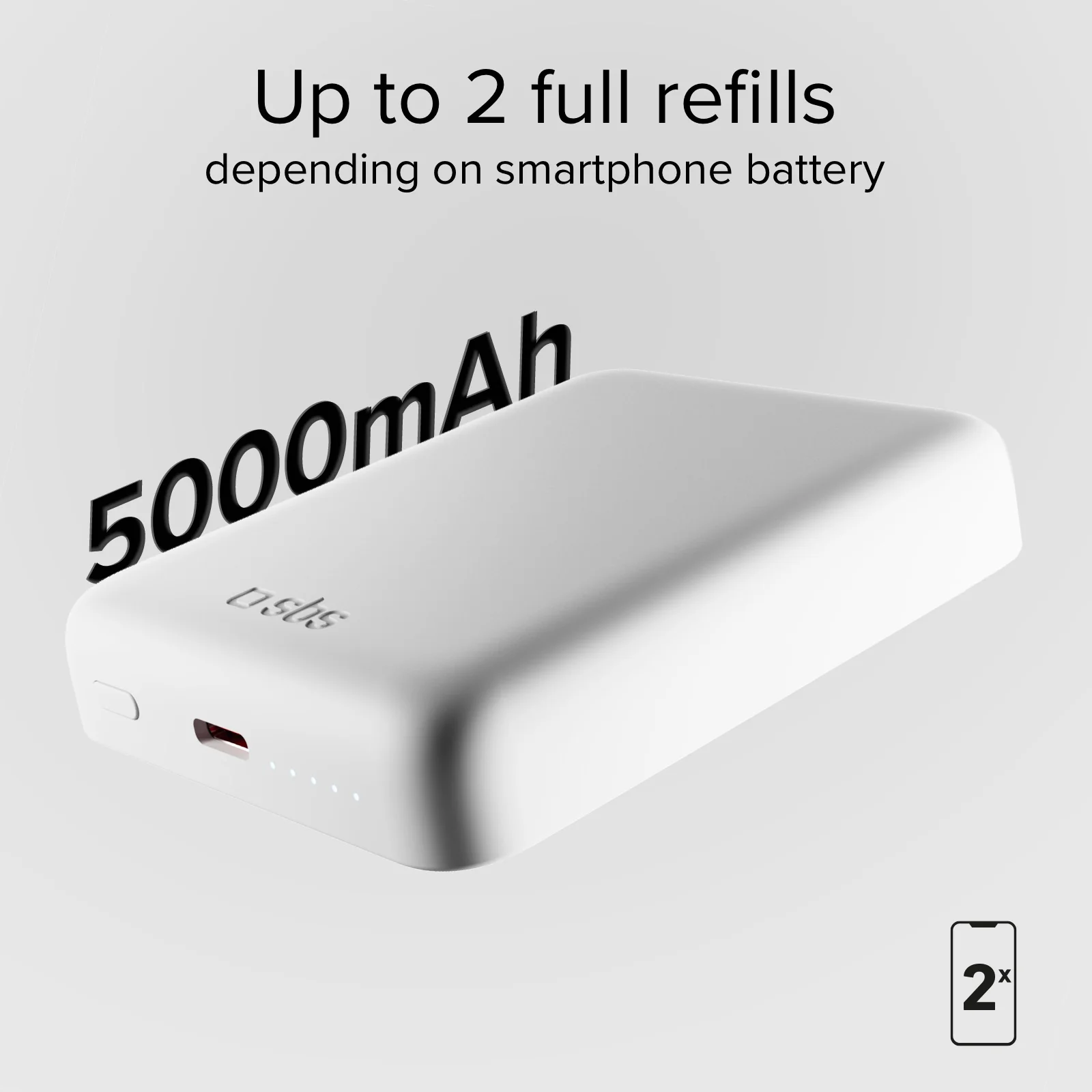 Power bank 5000 mAh wireless ultra compatto - Image 14