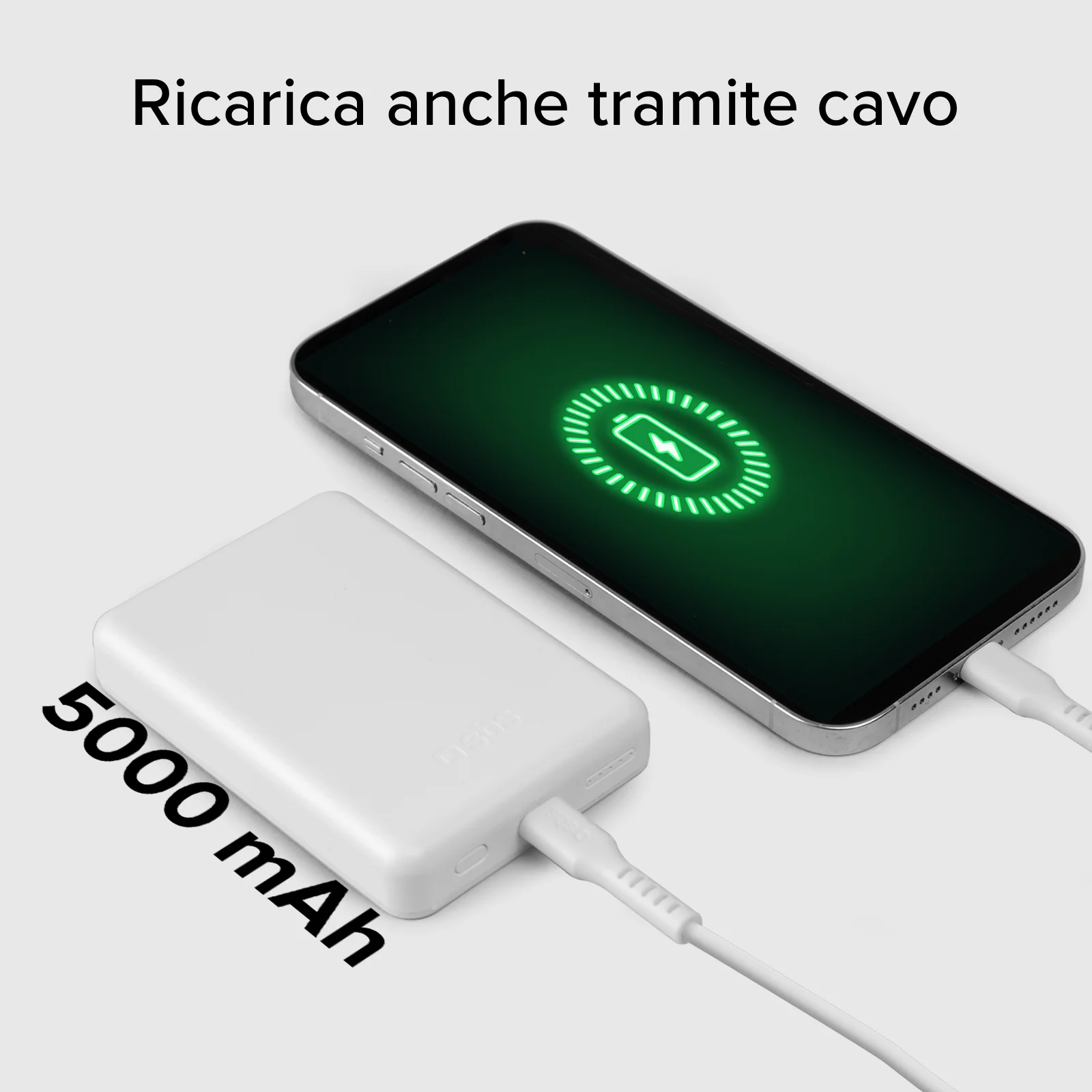 Power bank mag 5.000 mAh Wireless compatibile con iPhone con ricarica MagSafe - Image 45