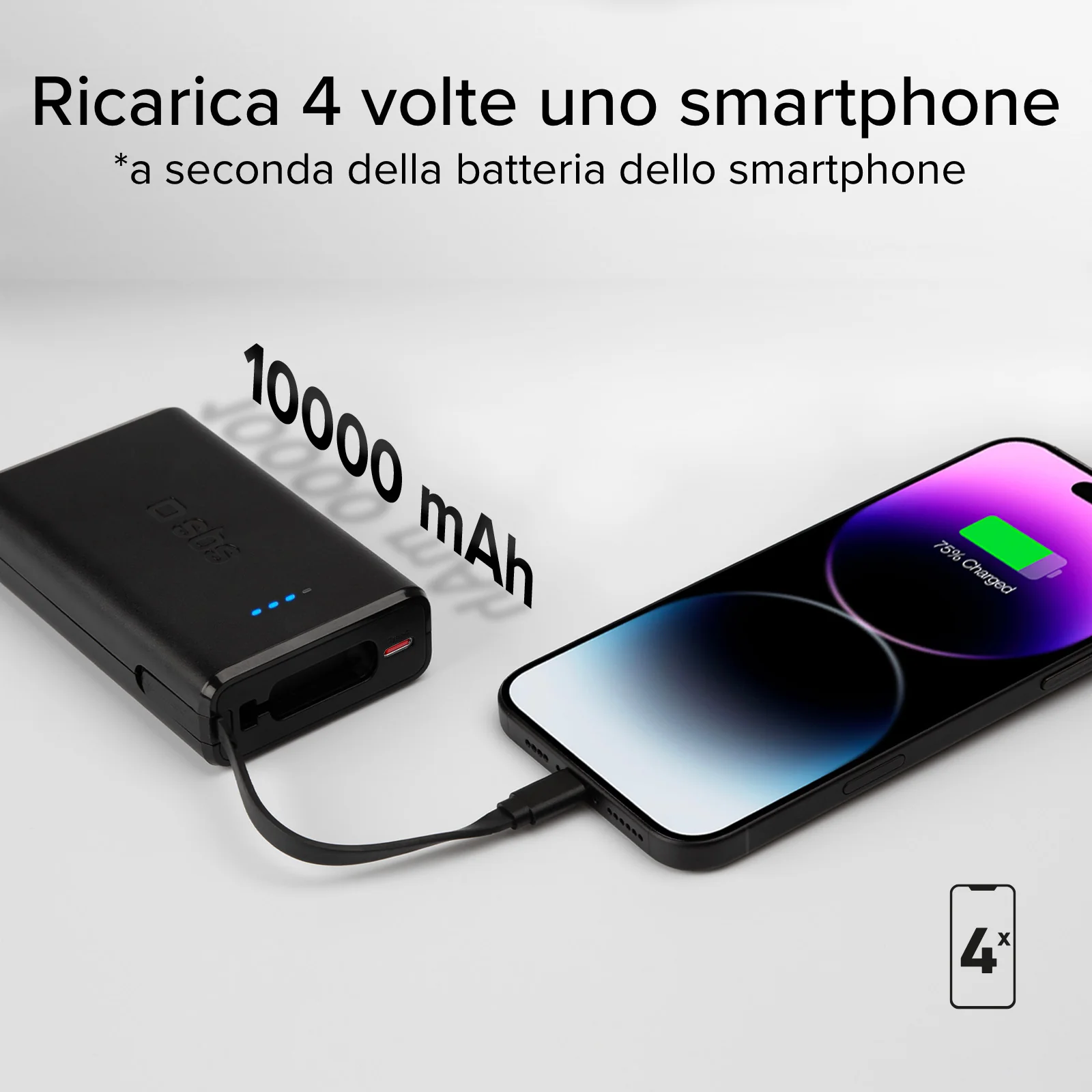 Powerbank Power Delivery 20W da 10000 mAh con cavo USB-C integrato - Image 11