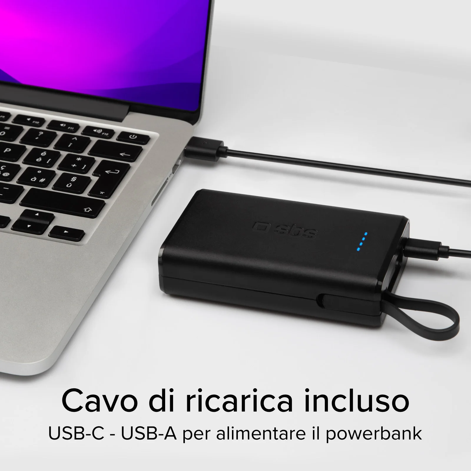 Powerbank Power Delivery 20W da 10000 mAh con cavo USB-C integrato - Image 14