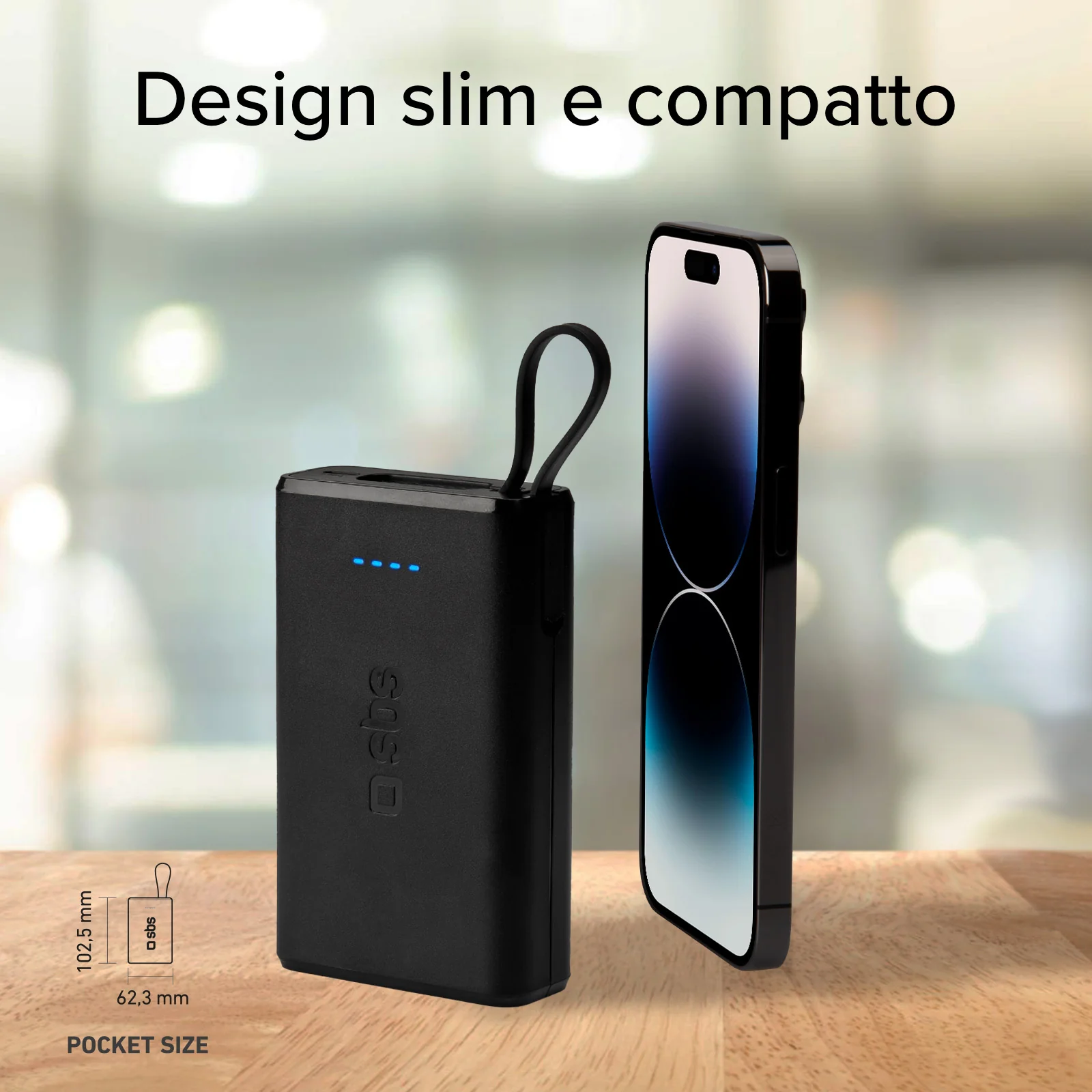 Powerbank Power Delivery 20W da 10000 mAh con cavo USB-C integrato - Image 16