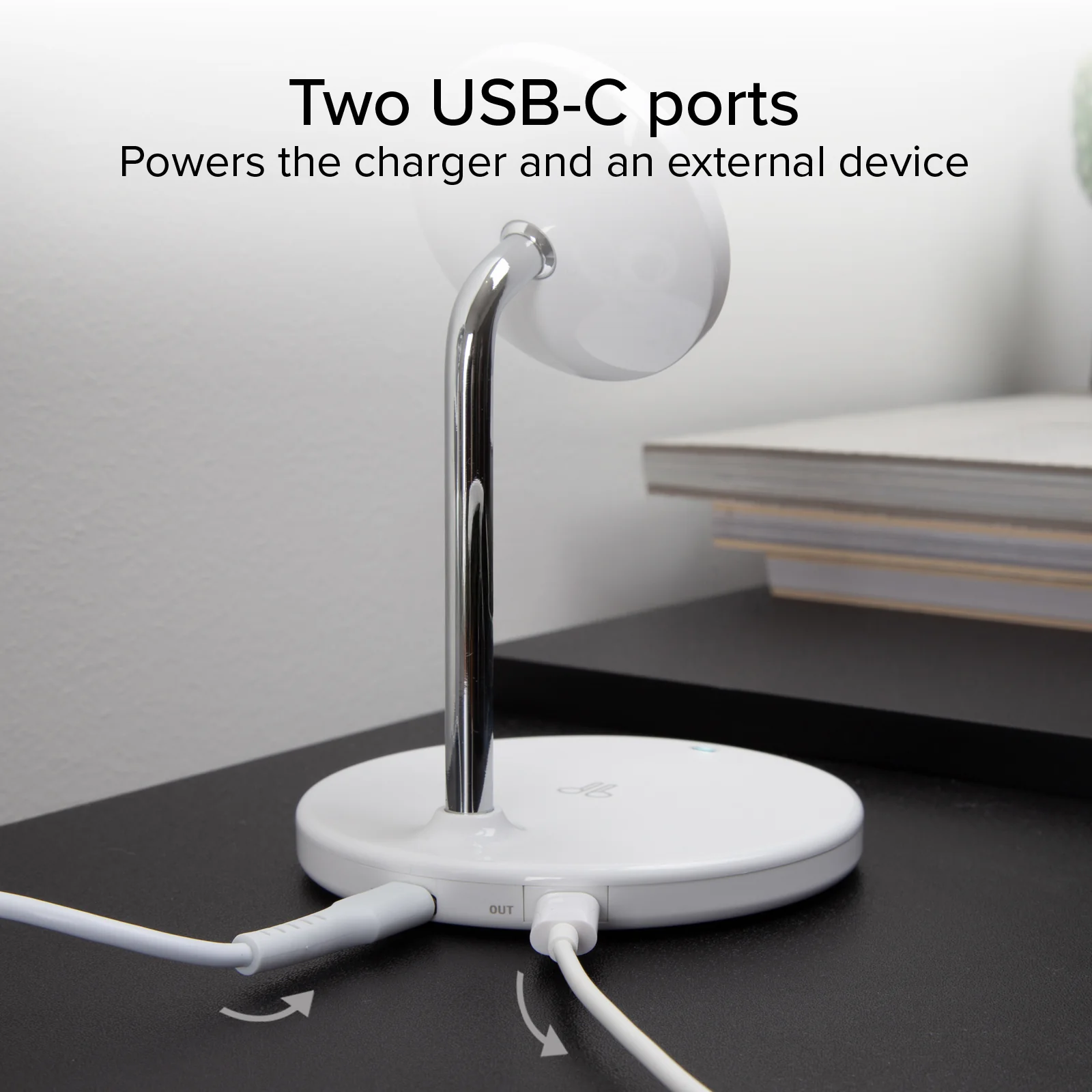 Stazione ricarica wireless 2 in 1 per iPhone, Android, AirPods, auricolari TWS - Image 13