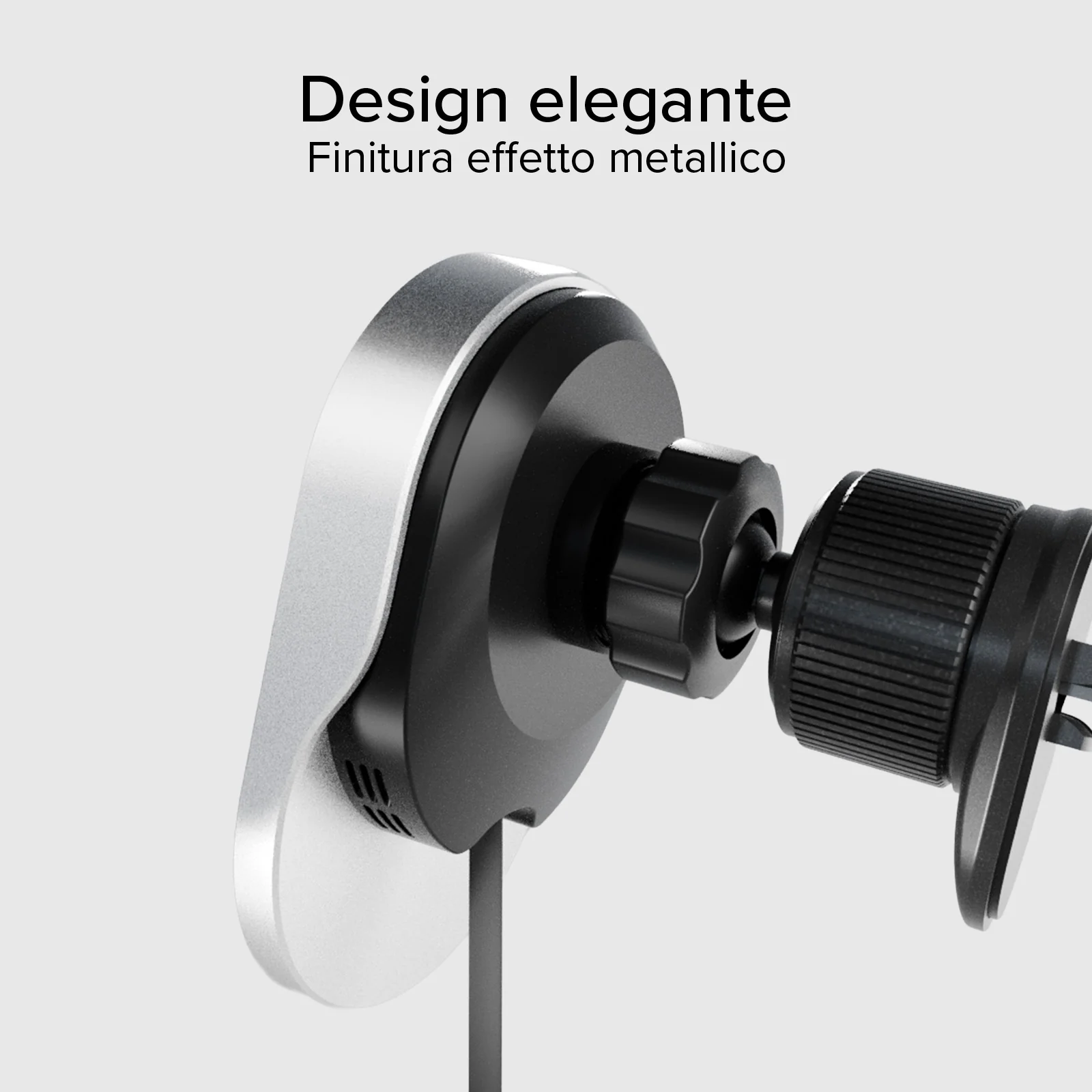 Supporto auto con cavo retrattile e ricarica wireless compatibile con MagSafe - Image 15