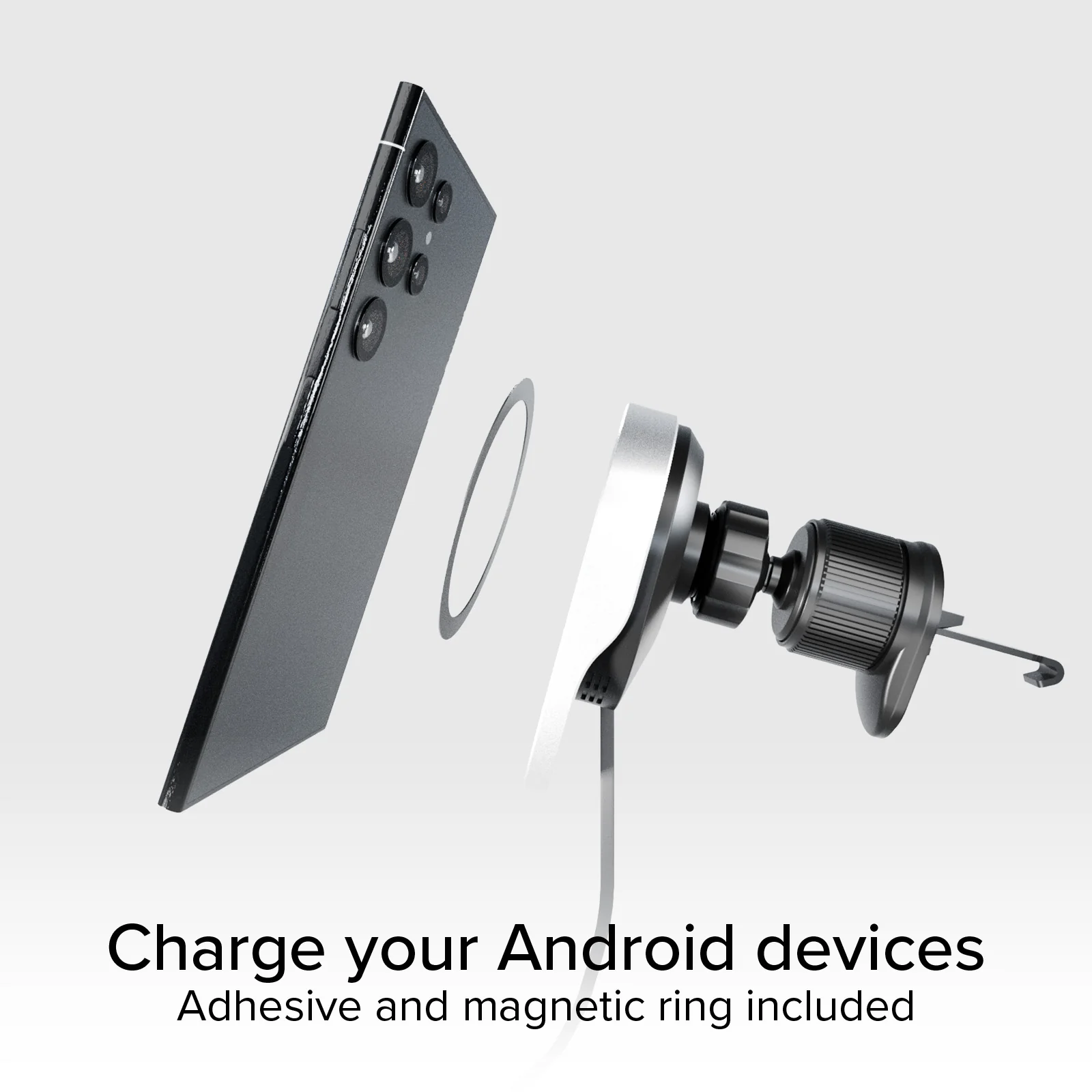 Supporto auto con cavo retrattile e ricarica wireless compatibile con MagSafe - Image 6